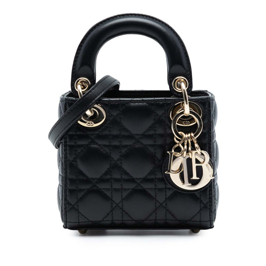 Dior Micro Lambskin Cannage Lady Dior