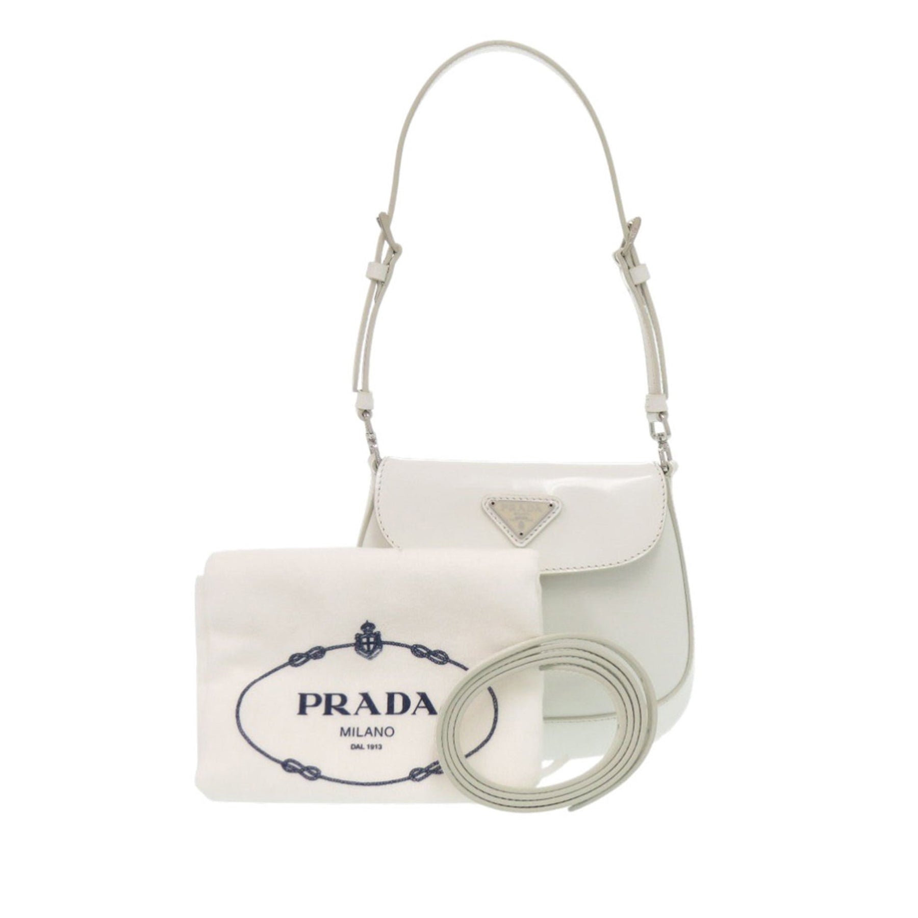 Prada Mini Brushed Leather Cleo Bag