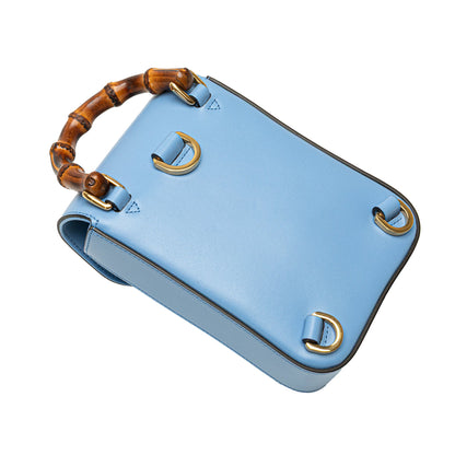 Gucci Mini Calfskin Bamboo Top Handle Bag