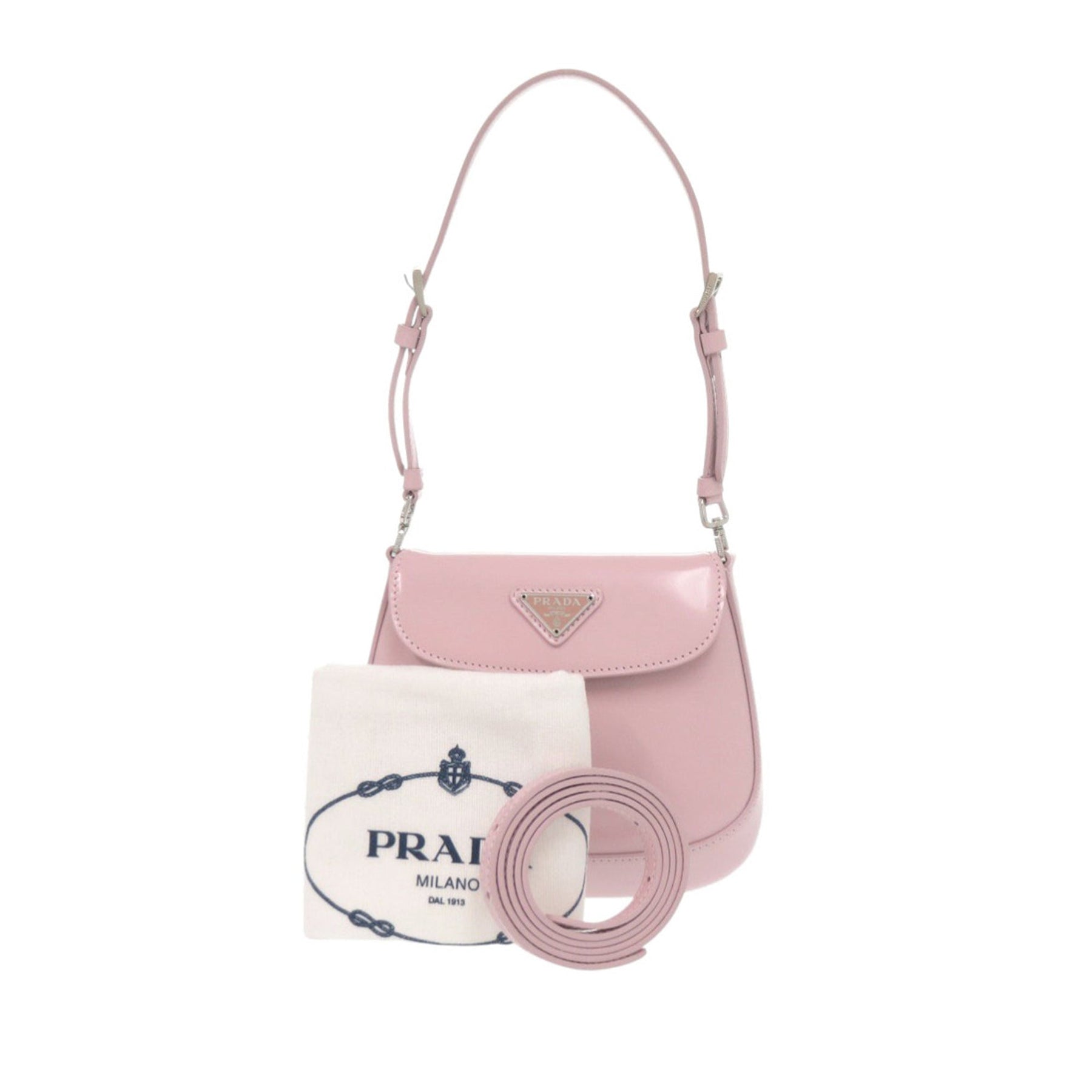 Prada Mini Brushed Leather Cleo Bag