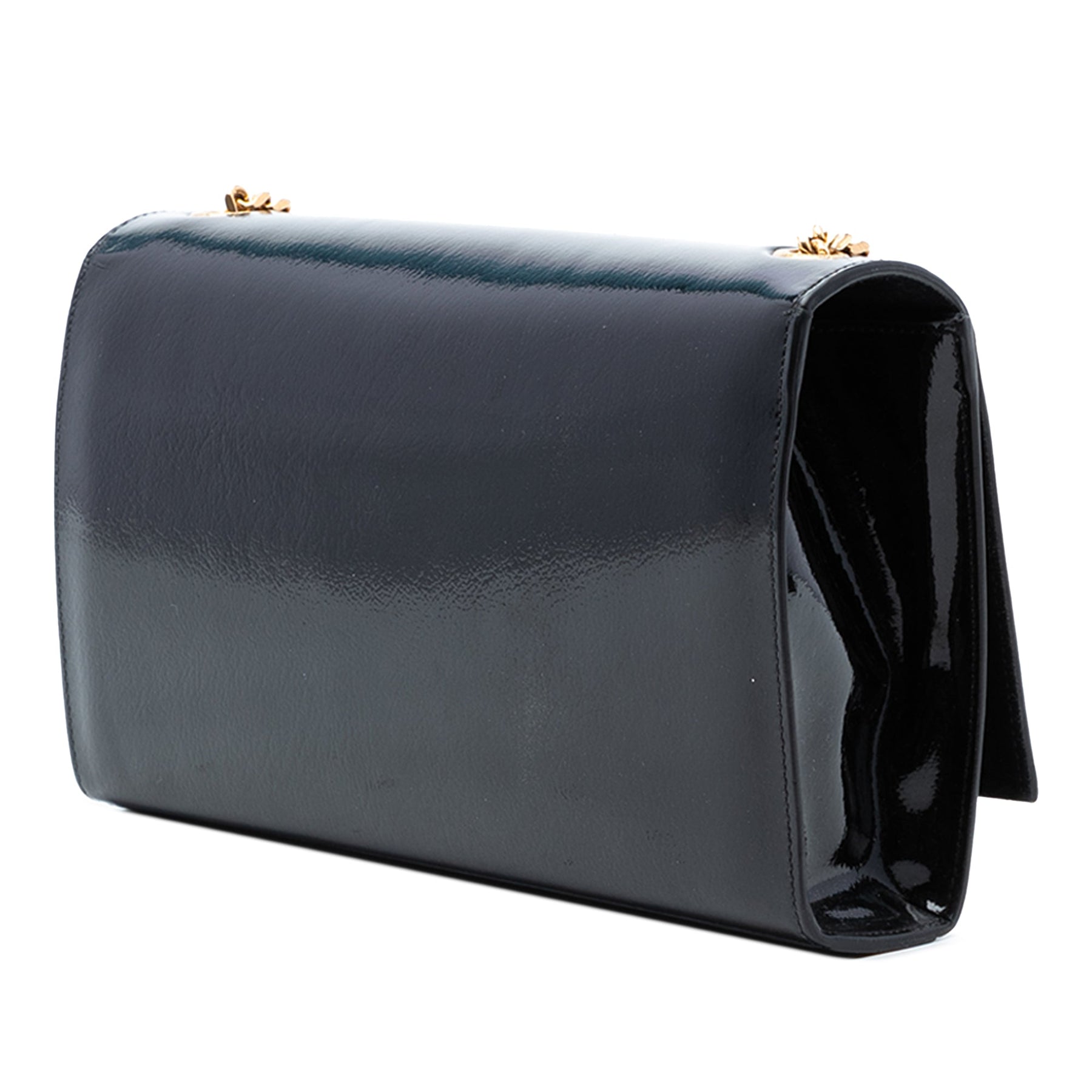 Saint Laurent Medium Patent Monogram Kate Crossbody
