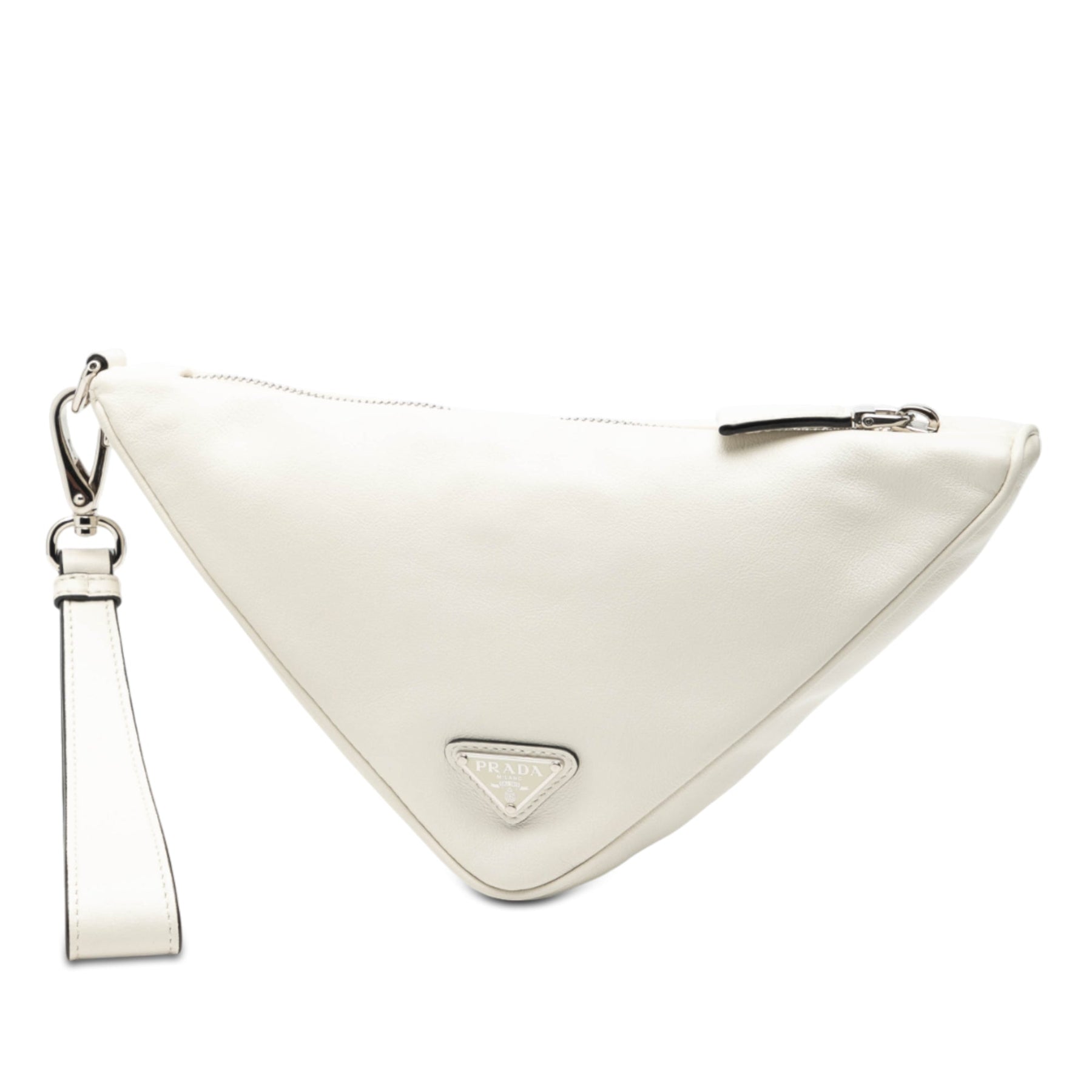 Prada Grace Lux Triangle Wristlet Pouch