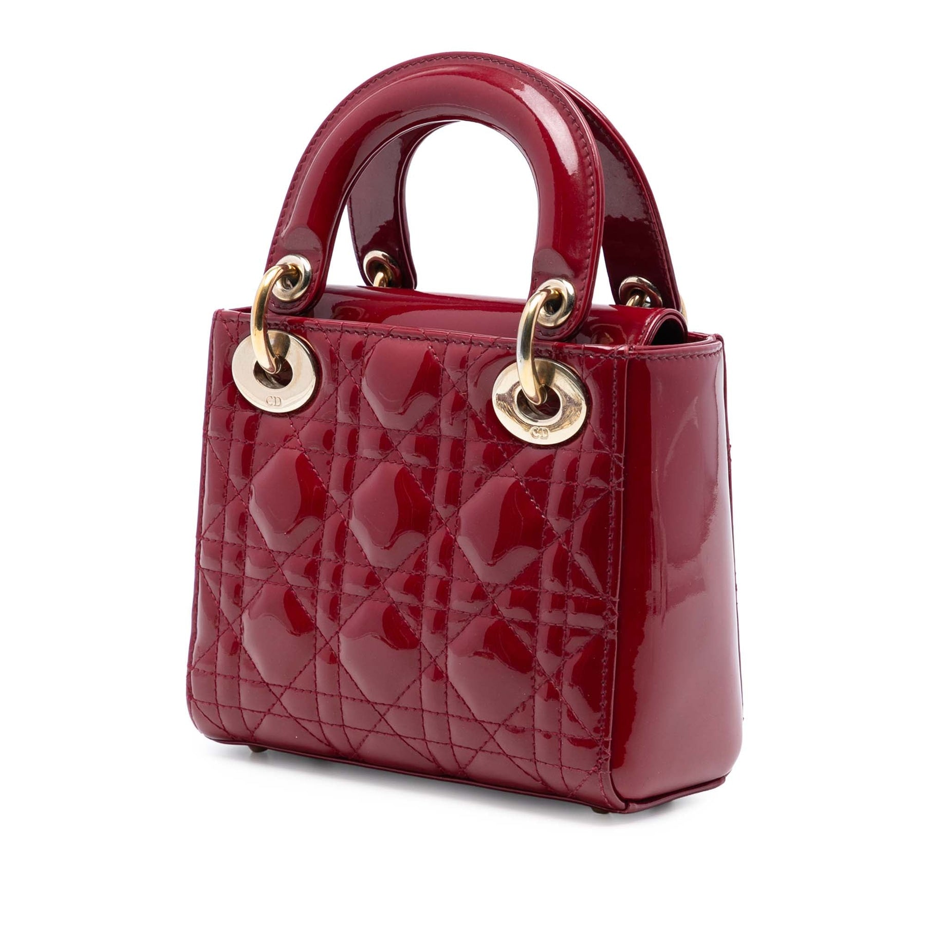 Dior Mini Patent Cannage Lady Dior