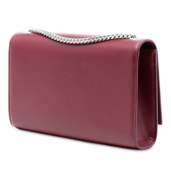 Saint Laurent Medium Grain De Poudre Monogram Kate Crossbody