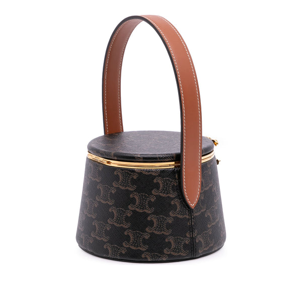 Celine Triomphe Coated Canvas Triomphe Nina Minaudiere Bag