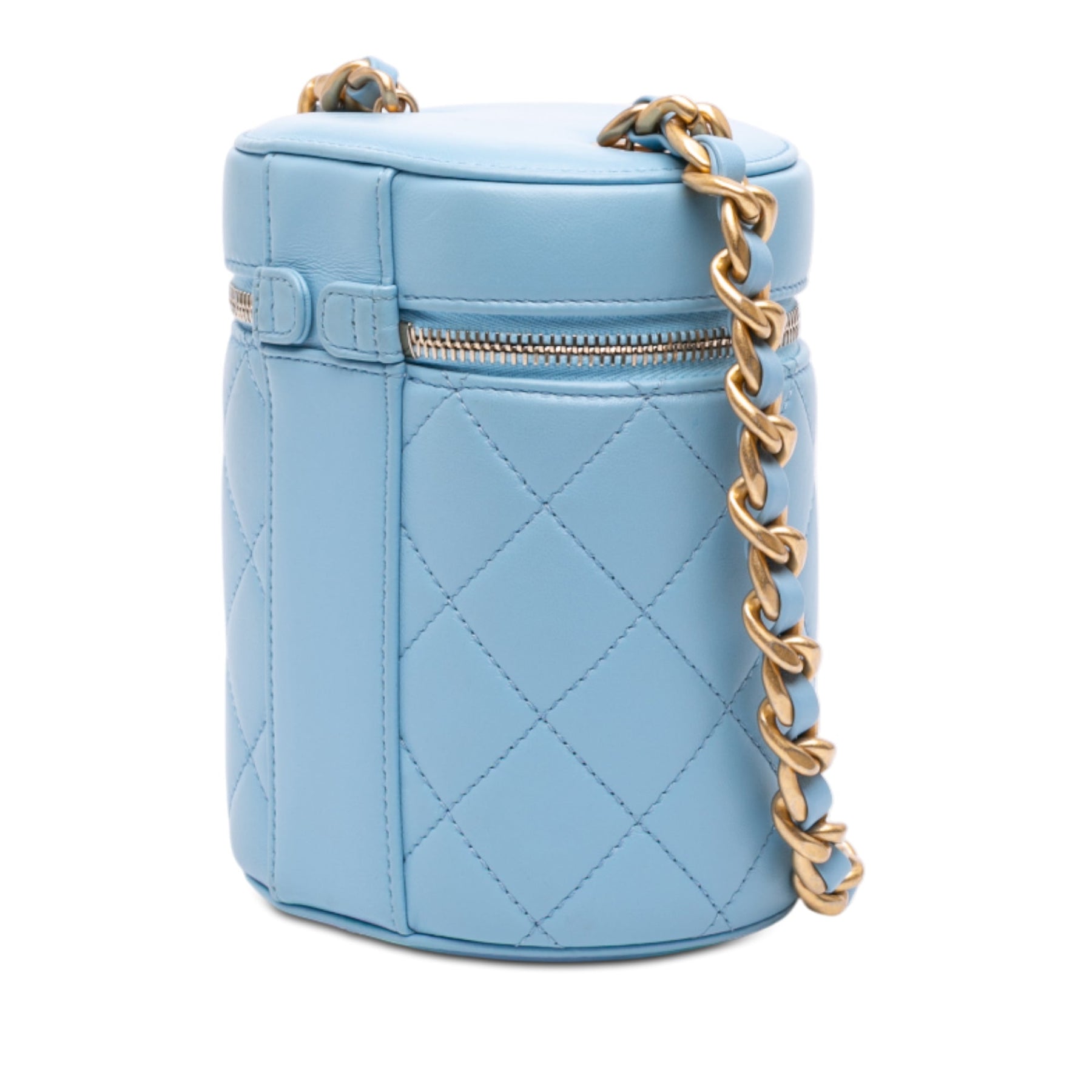 Chanel Mini CC Quilted Lambskin Vertical Vanity Case