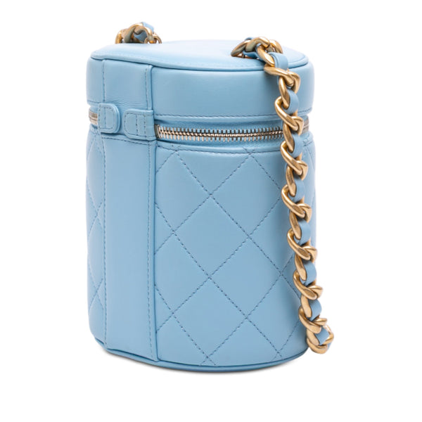 Chanel Mini CC Quilted Lambskin Vertical Vanity Case