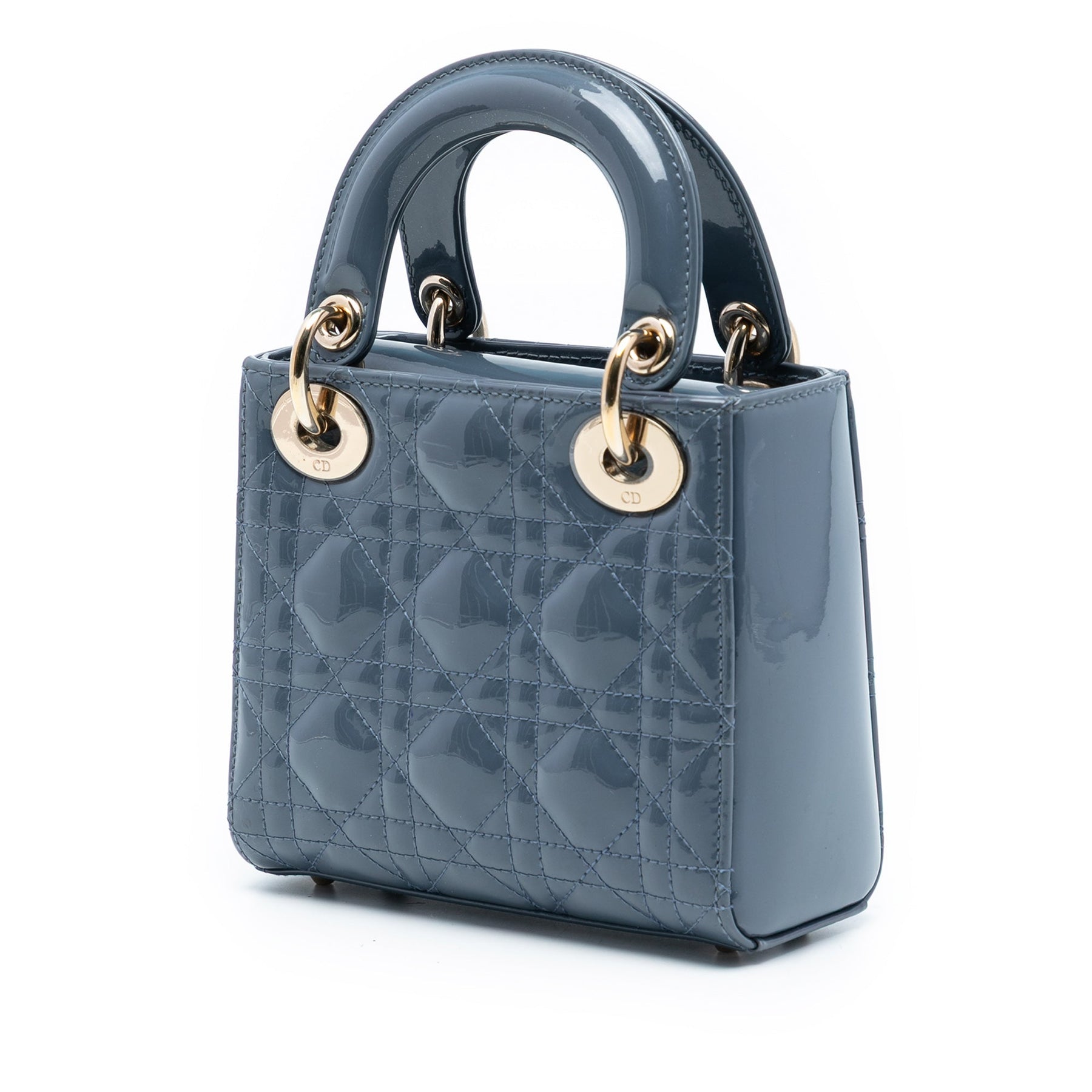 Dior Mini Patent Cannage Lady Dior