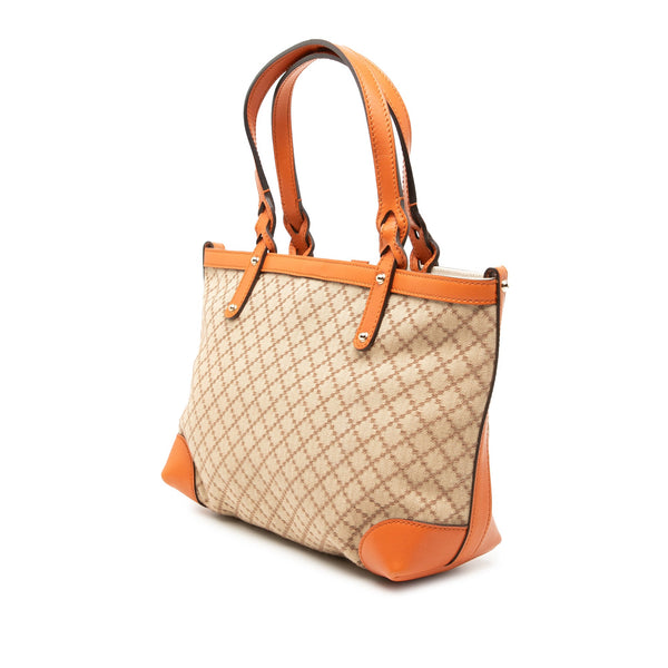 Gucci Small Diamante Canvas Craft Tote