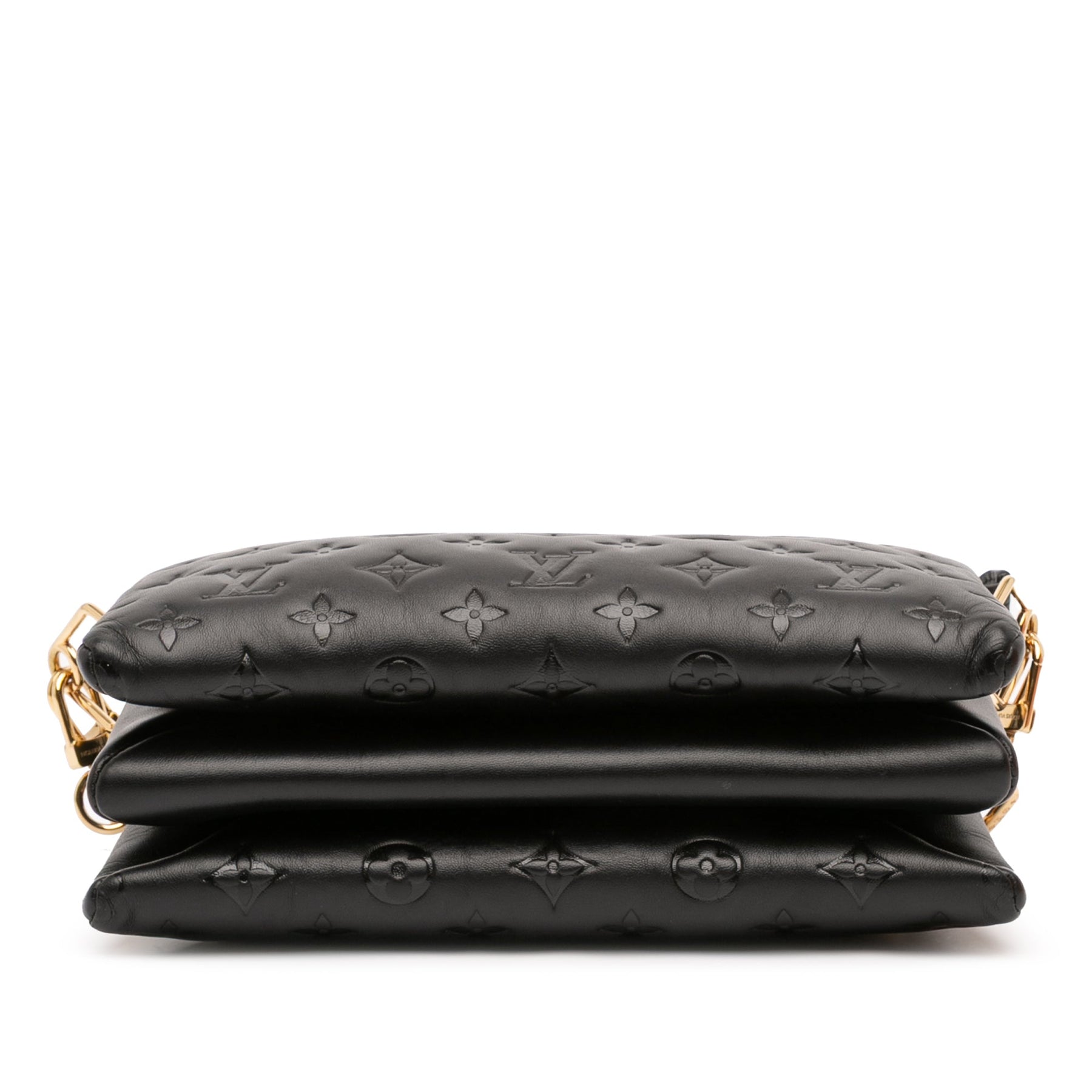 Louis Vuitton Monogram Embossed Puffy Lambskin Coussin PM