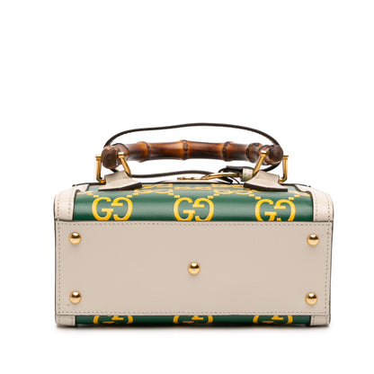 Gucci Mini Leather Bamboo GG Diana Satchel
