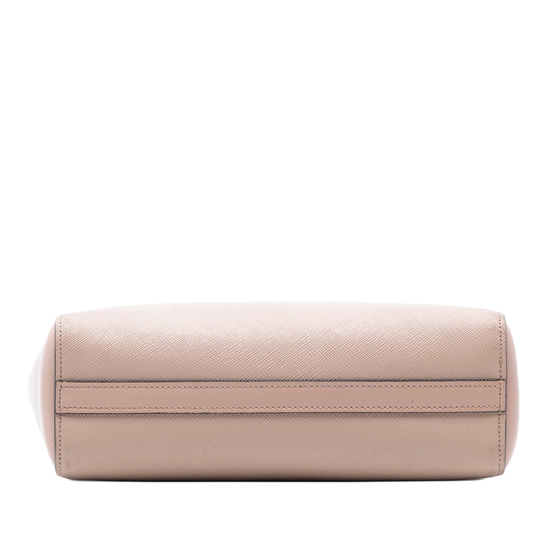 Prada Soft Calf Trimmed Saffiano Lux Open Convertible Tote
