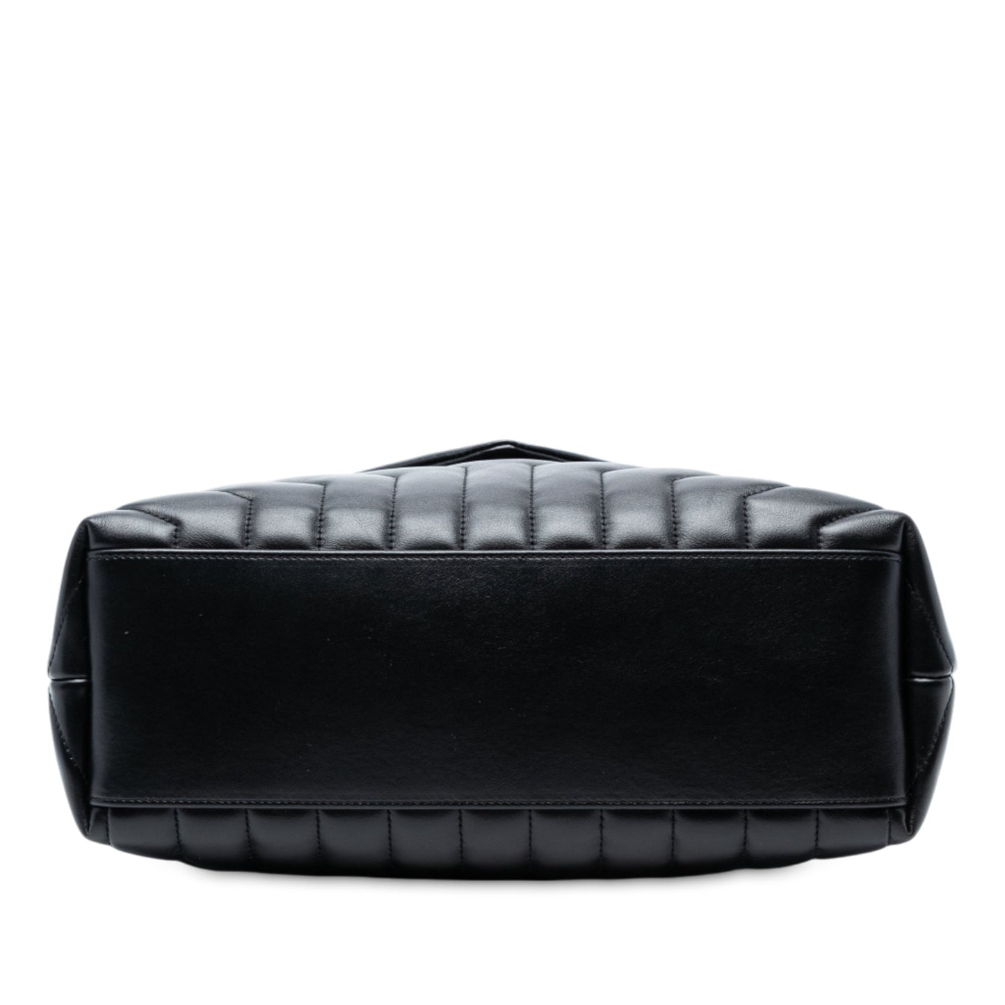 Saint Laurent Medium Chevron Leather Monogram LouLou Shoulder Bag