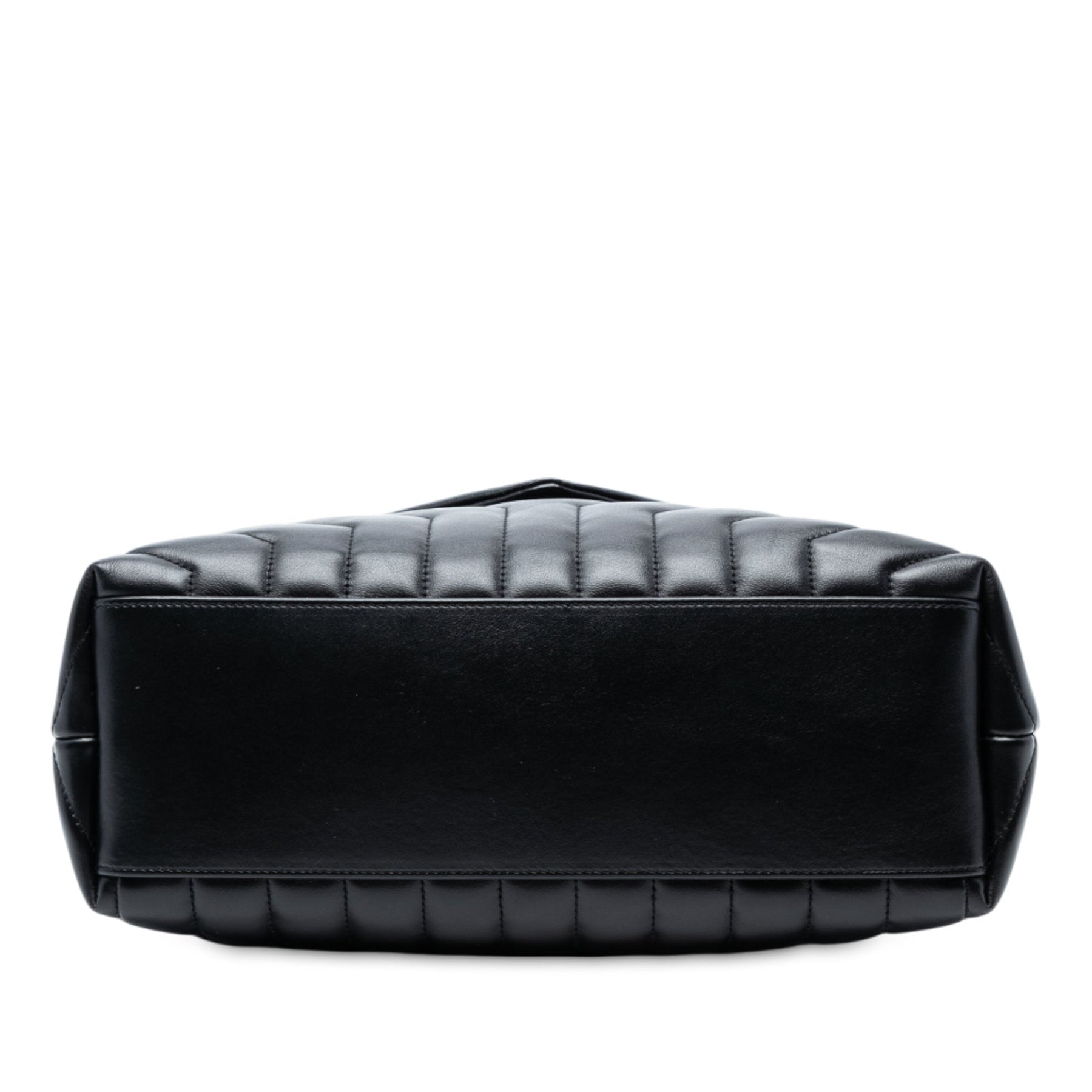 Saint Laurent Medium Chevron Leather Monogram LouLou Shoulder Bag