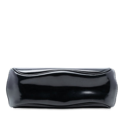 Gucci Mini Polished Leather Bamboo Lady Lock Top Handle Bag