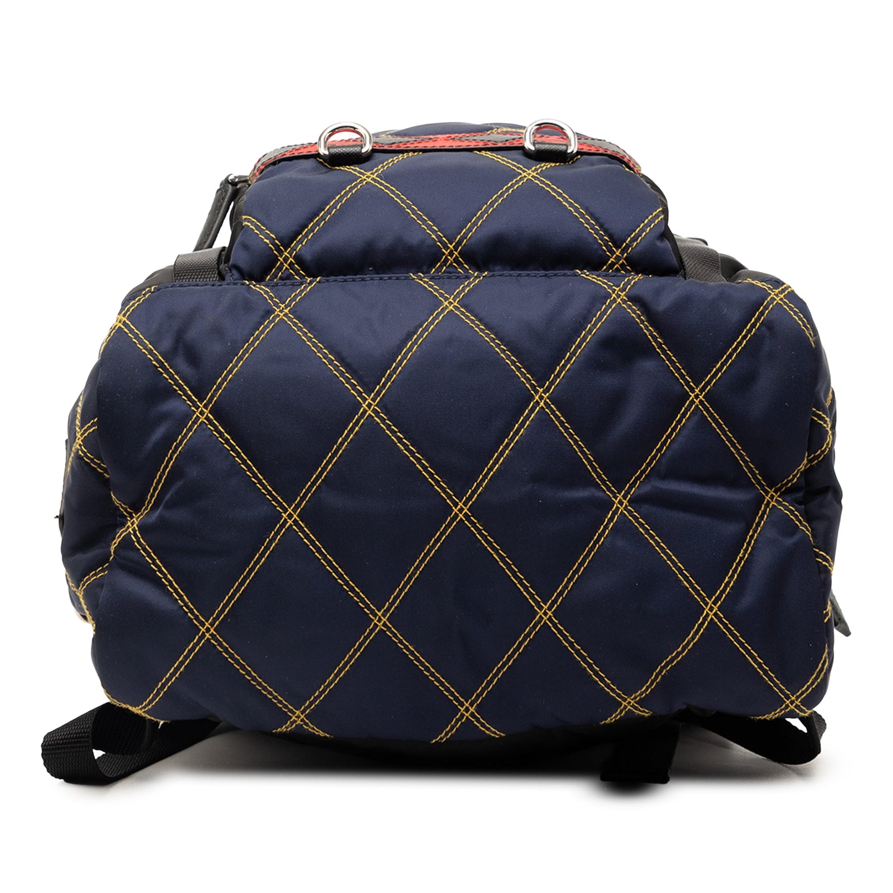 Prada Tessuto Impunturato Double Buckle Backpack