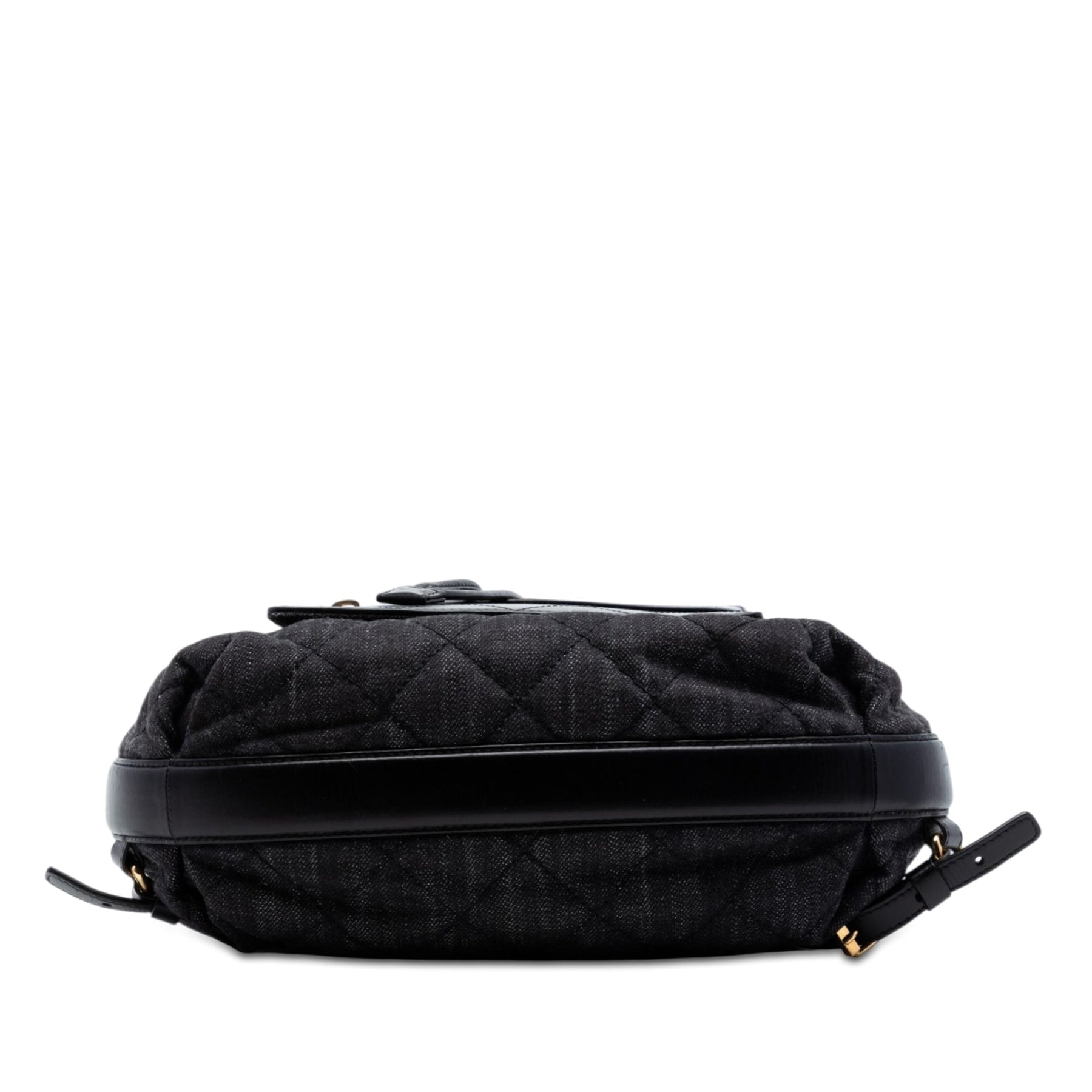 Chanel CC Quilted Denim and Calfskin Backpack