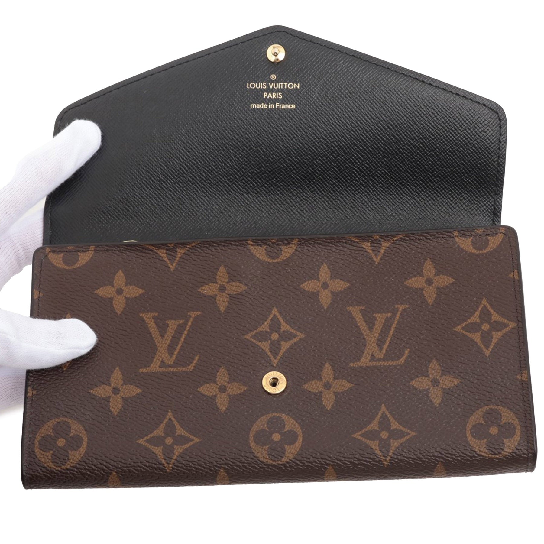 Louis Vuitton Monogram Sarah Reverse Long Wallet