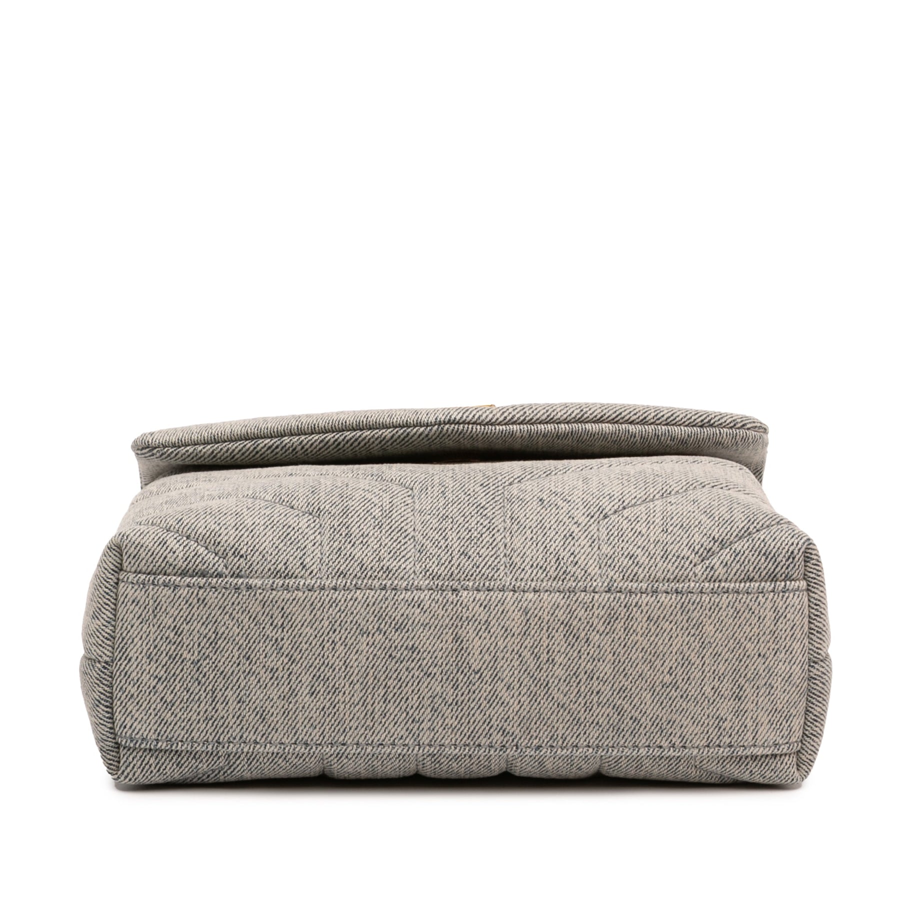 Saint Laurent Toy Matelasse Denim Monogram LouLou Crossbody