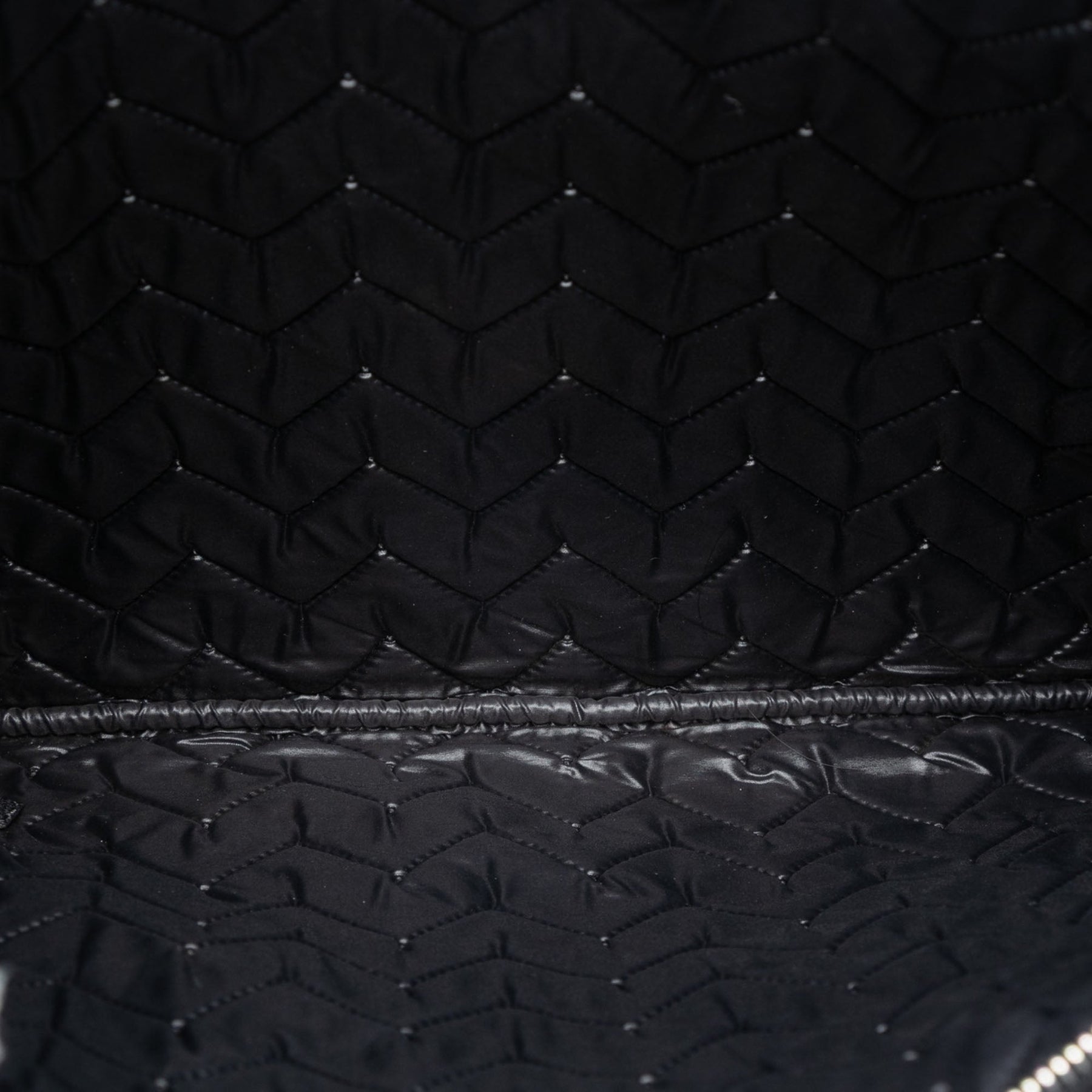 Chanel Large Chevron Caviar O Case Clutch