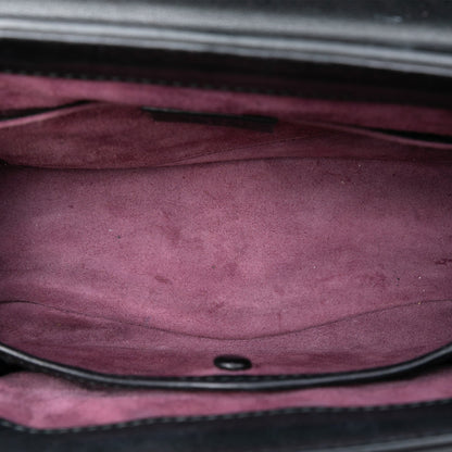 Gucci Mini Polished Leather Bamboo Lady Lock Top Handle Bag