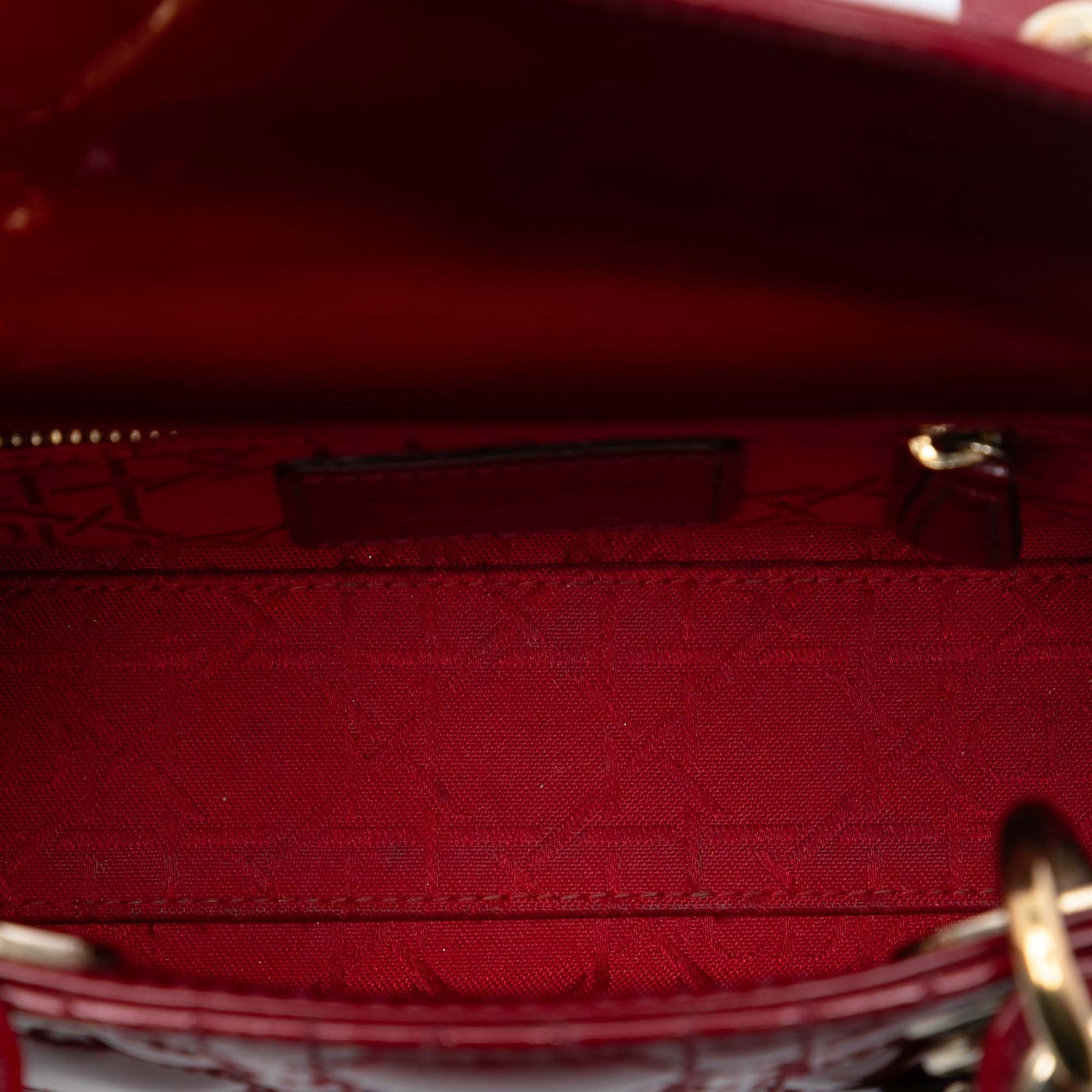 Dior Mini Patent Cannage Lady Dior