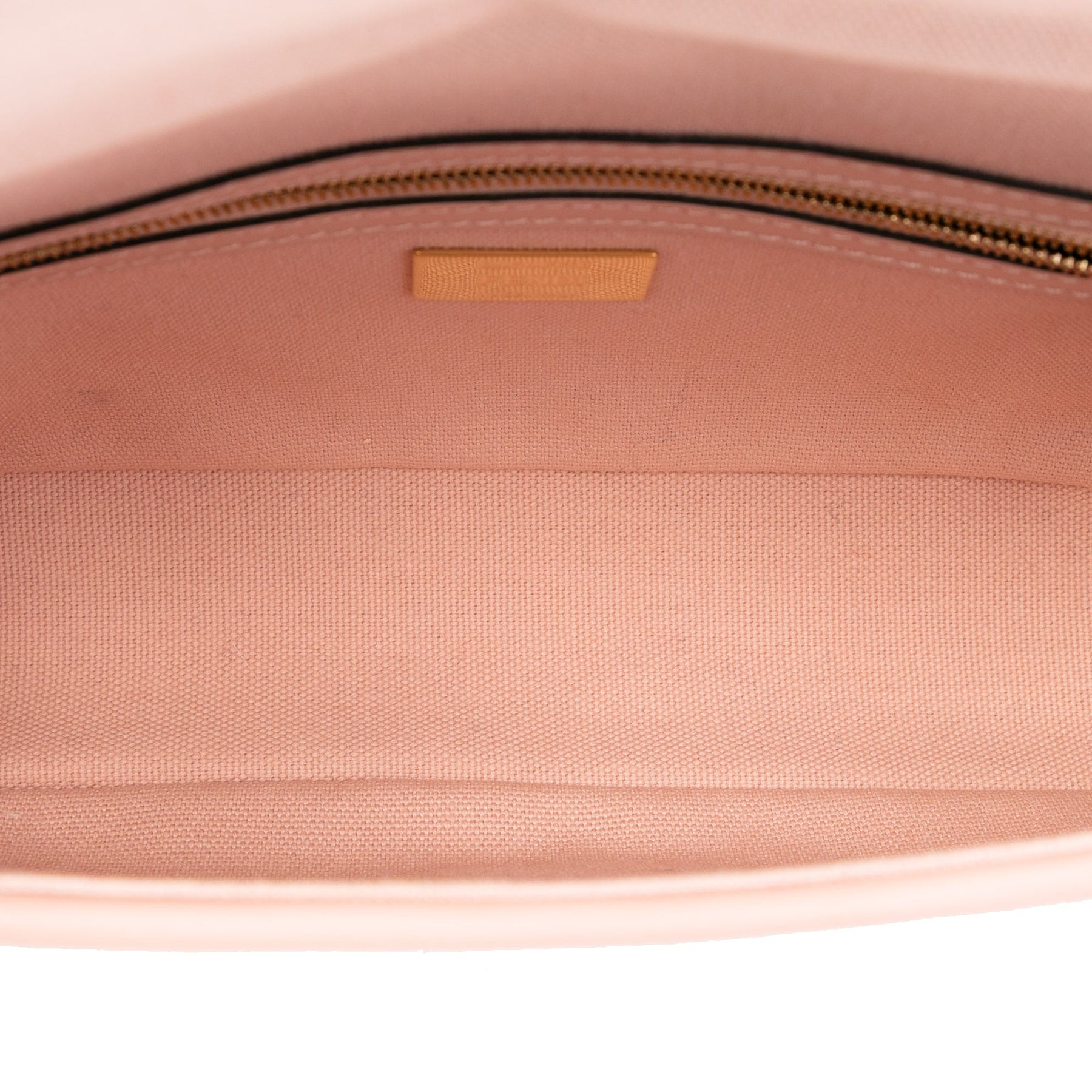 Fendi Zucca Embroidered Canvas Baguette Satchel