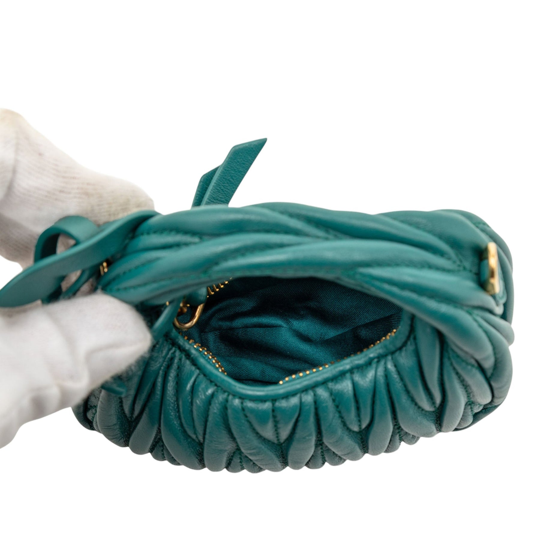 Miu Miu Micro Nappa Matelasse Wander Bag