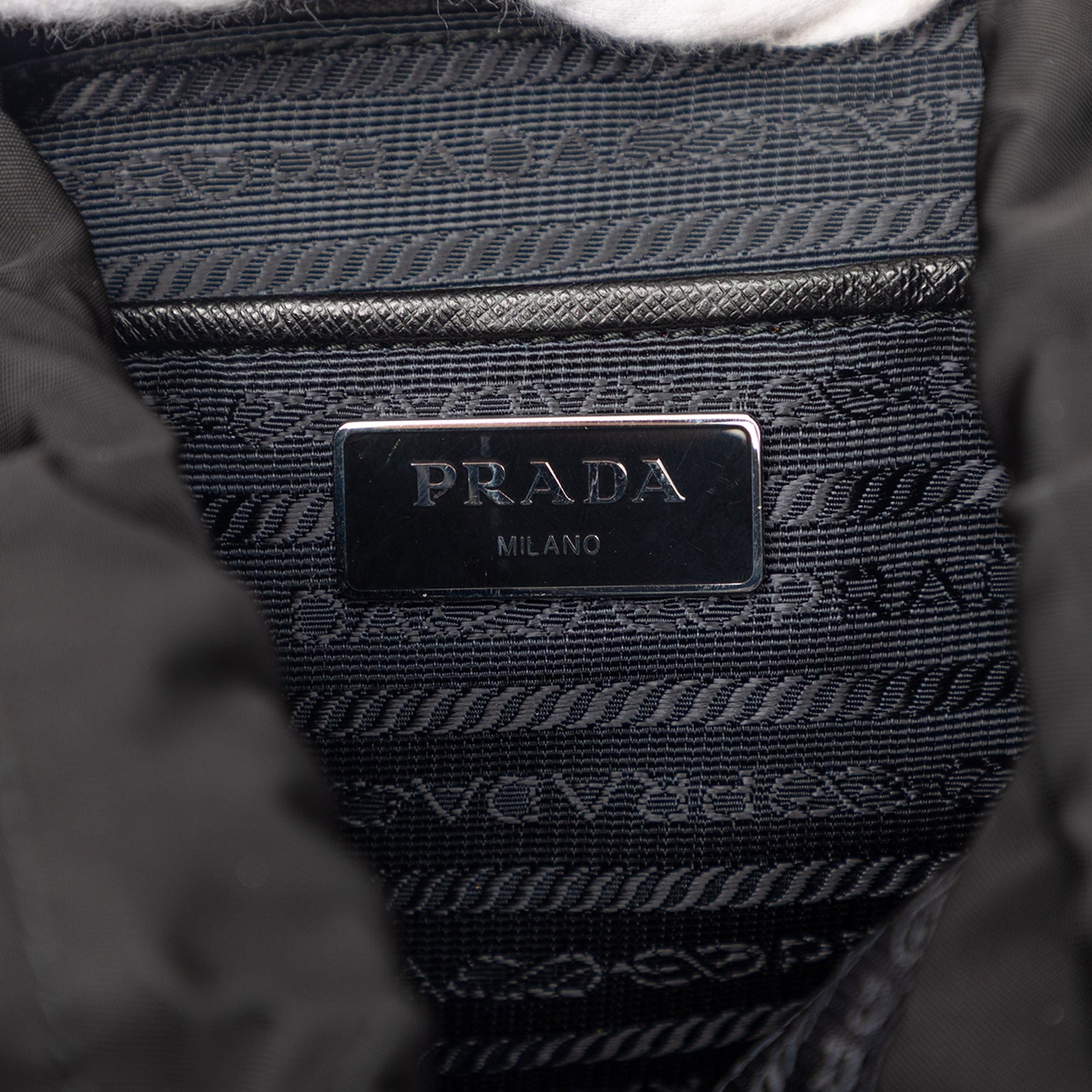 Prada Tessuto Impunturato Double Buckle Backpack