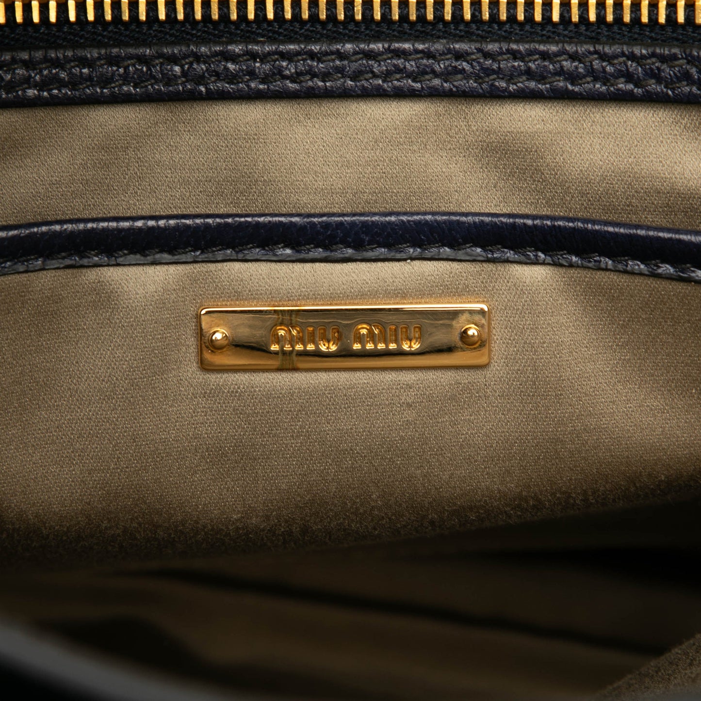 Miu Miu Goatskin Madras Satchel