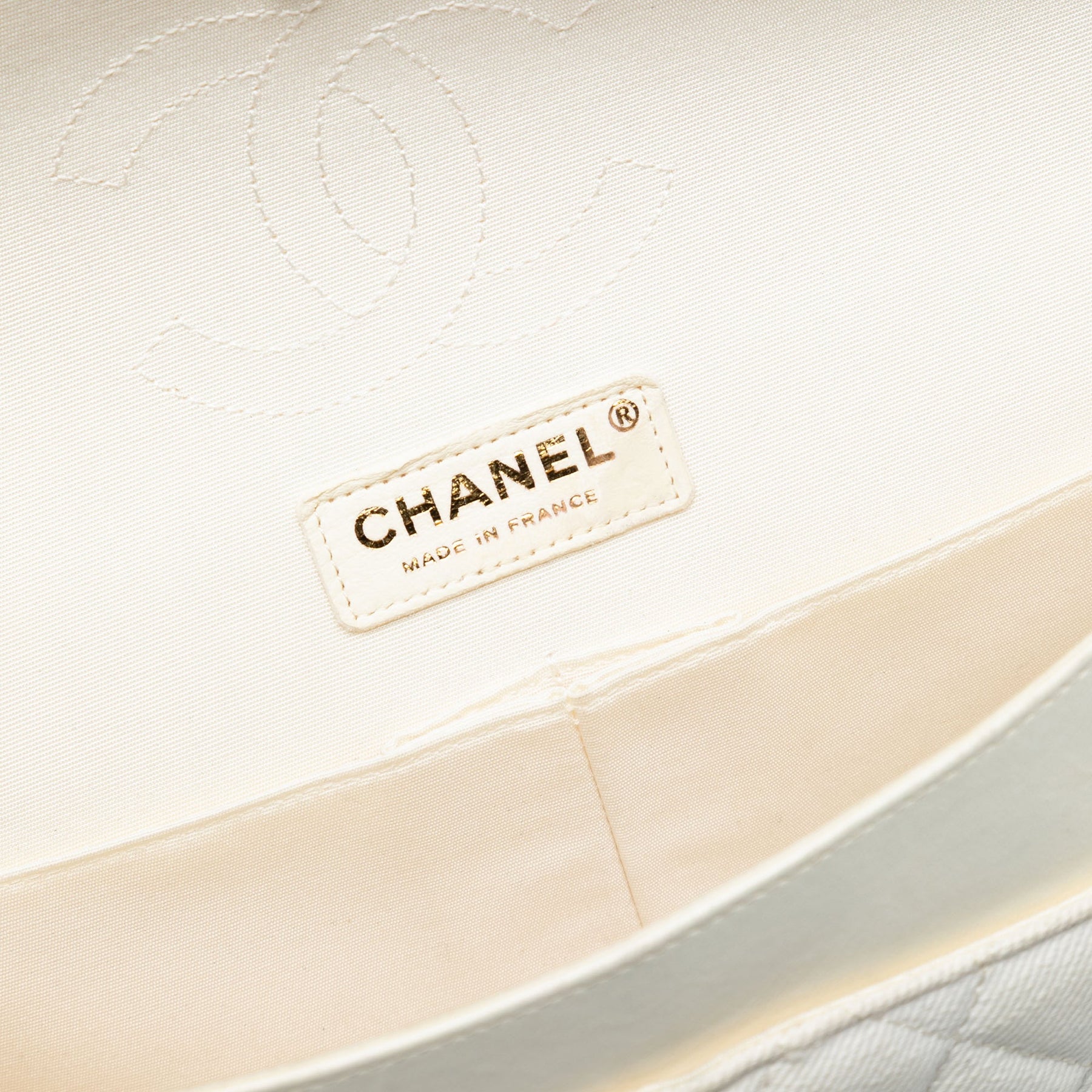 Chanel Medium Classic Printed Denim Floral Double Flap