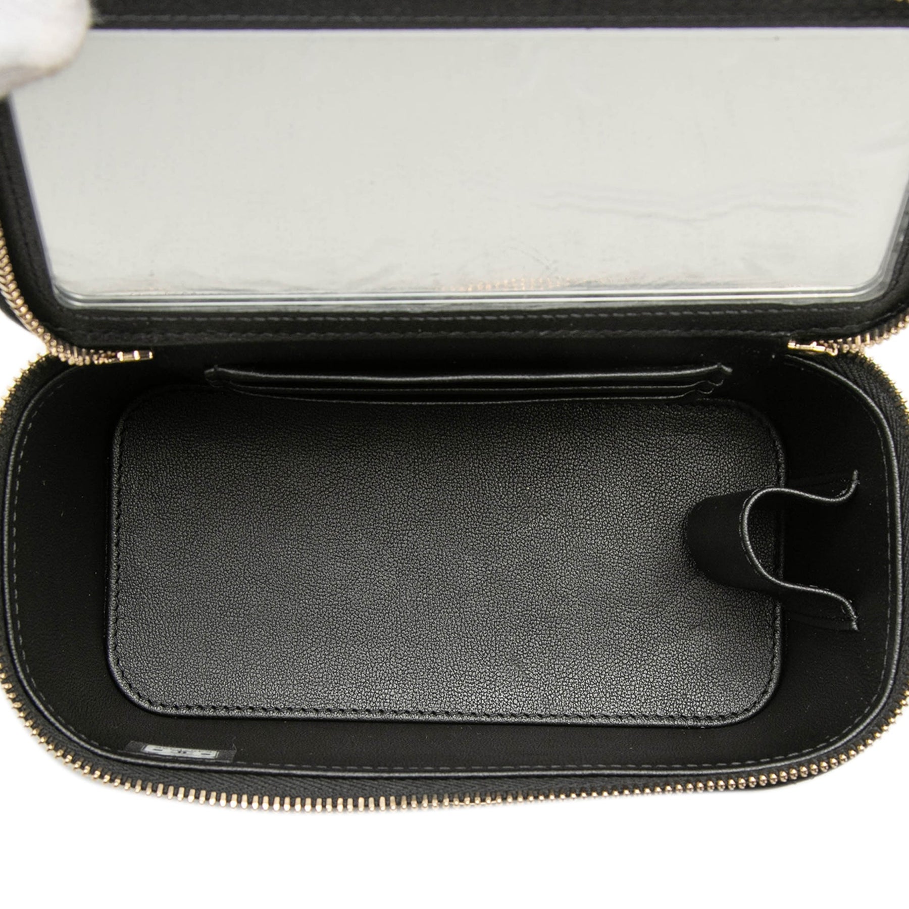 Chanel Small Lambskin Top Handle Vanity Case with Chain