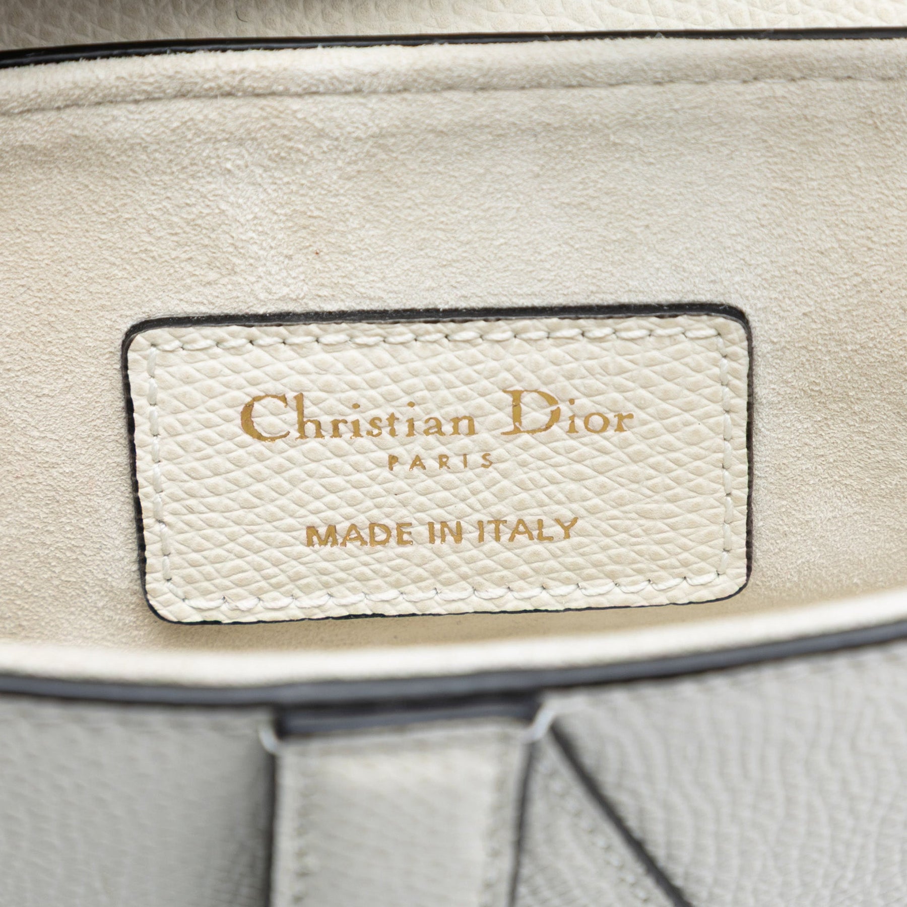 Dior Mini Grained Calfskin Saddle Bag