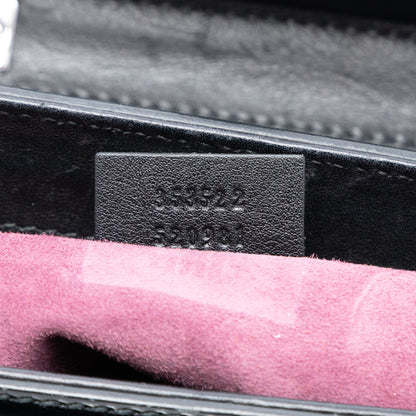 Gucci Mini Polished Leather Bamboo Lady Lock Top Handle Bag