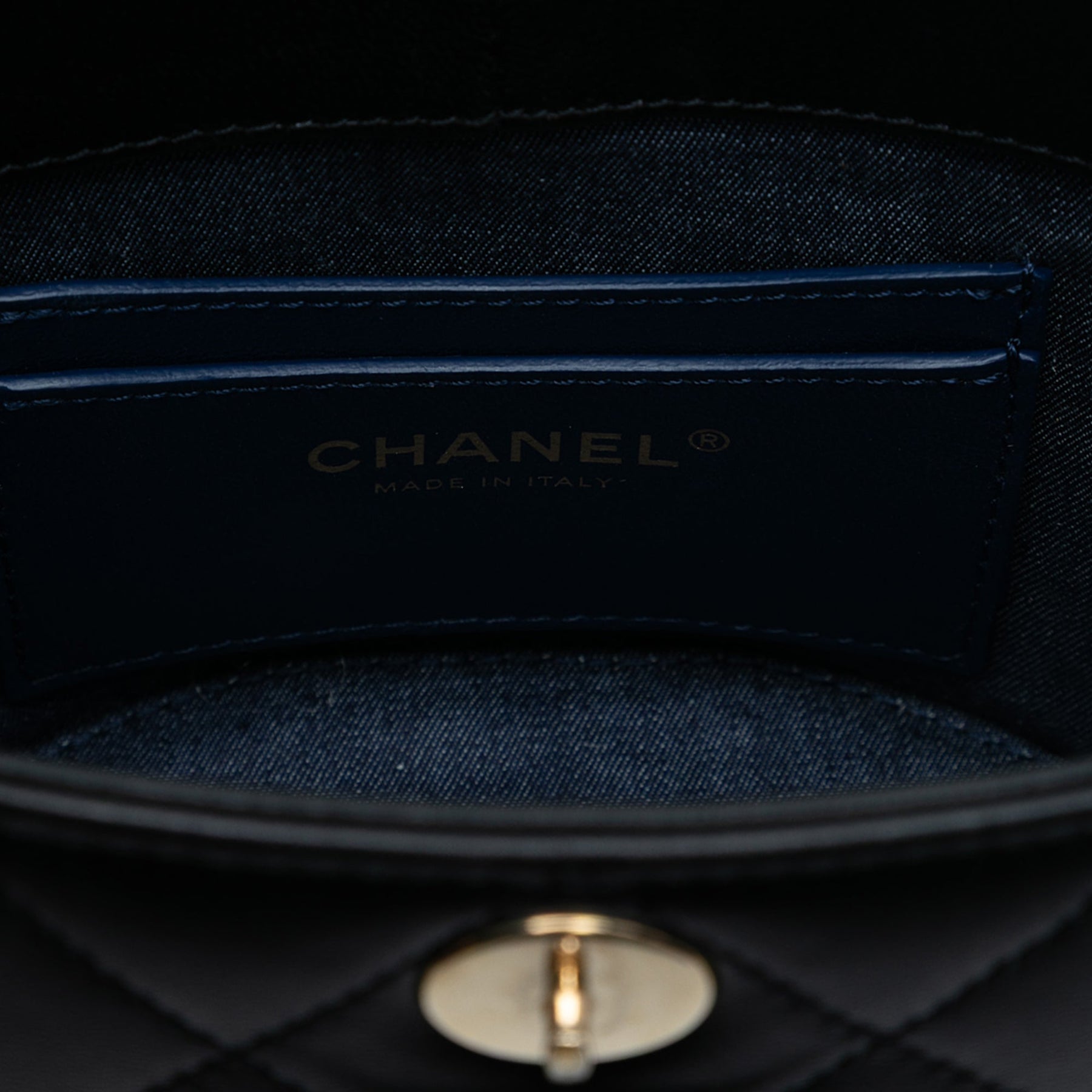 Chanel Mini Quilted Lambskin Elegant Chain Vanity Case