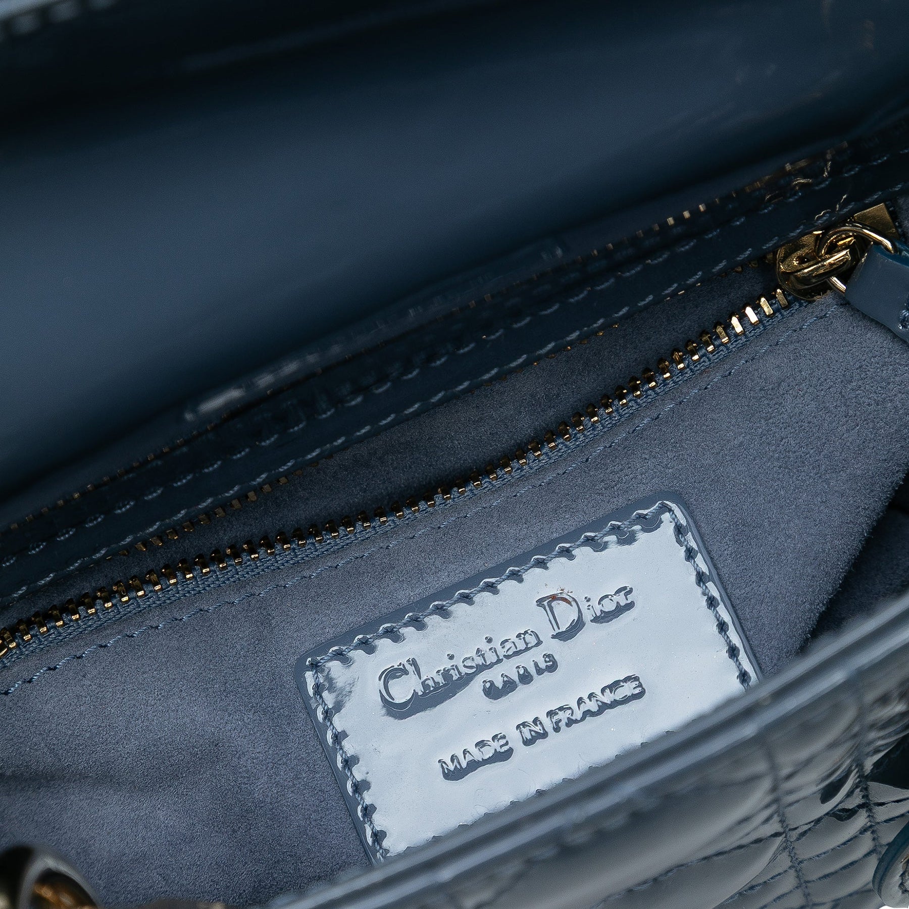 Dior Mini Patent Cannage Lady Dior