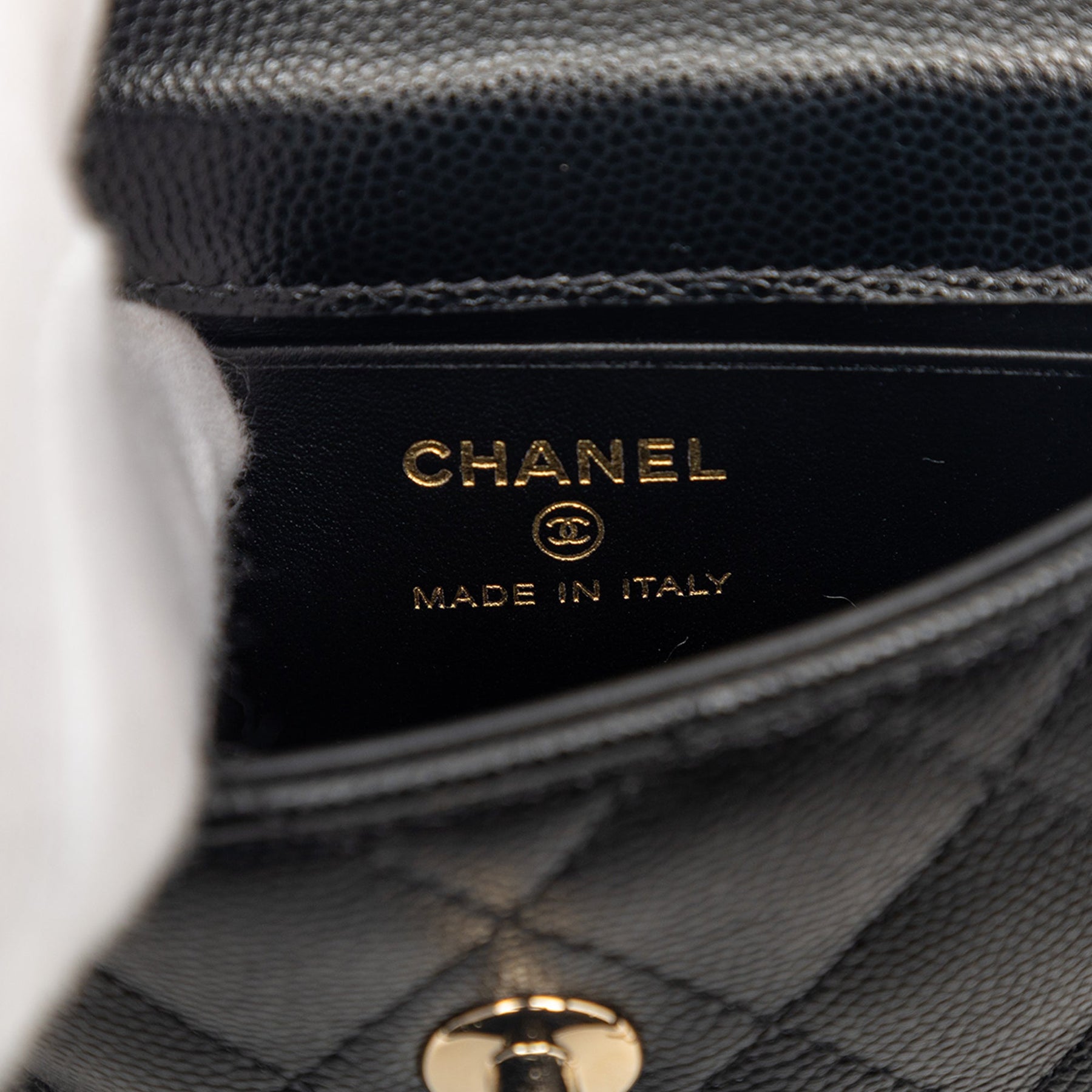 Chanel Nano Quilted Caviar Coco Top Handle Bag