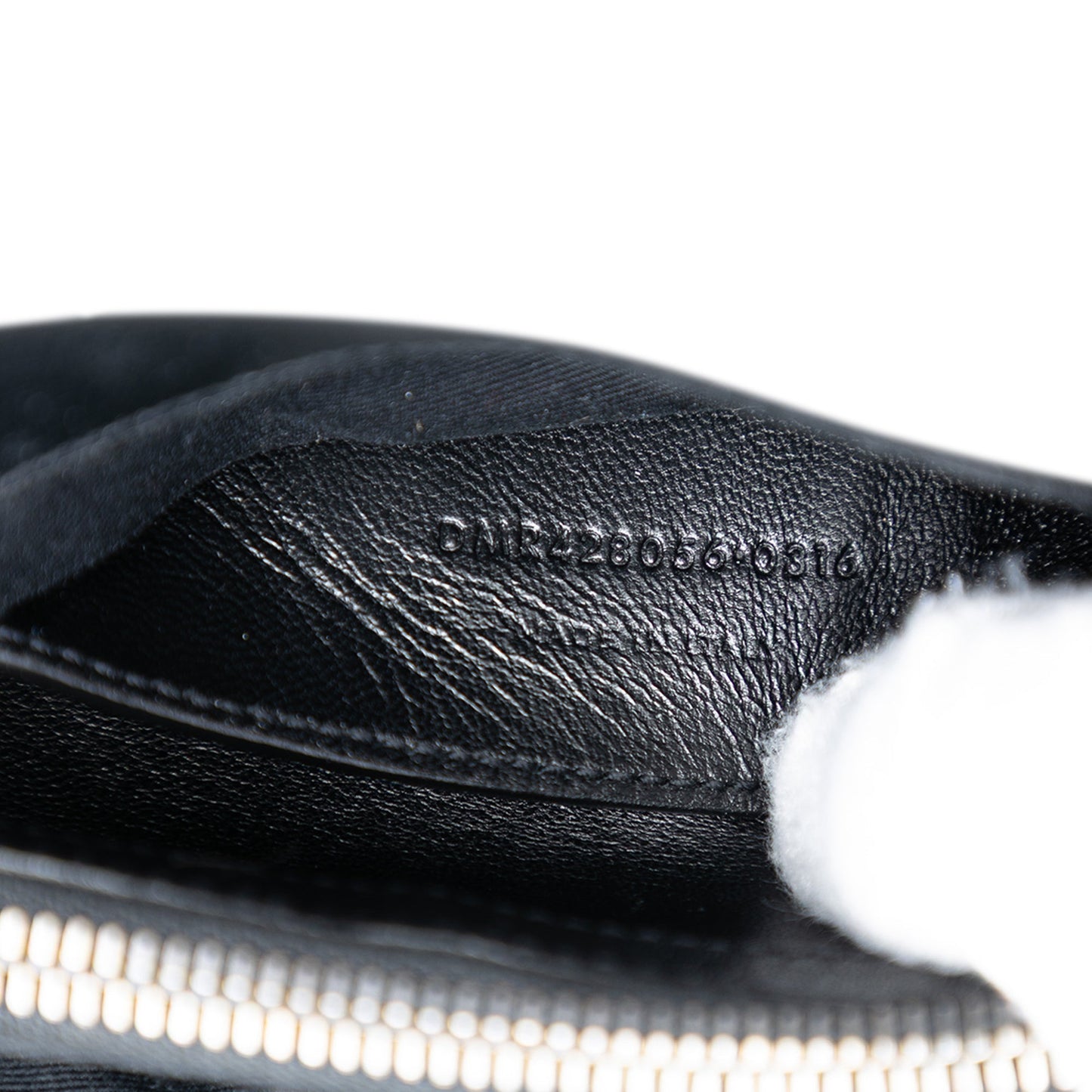 Saint Laurent Medium Chevron Sheepskin Monogram College Satchel