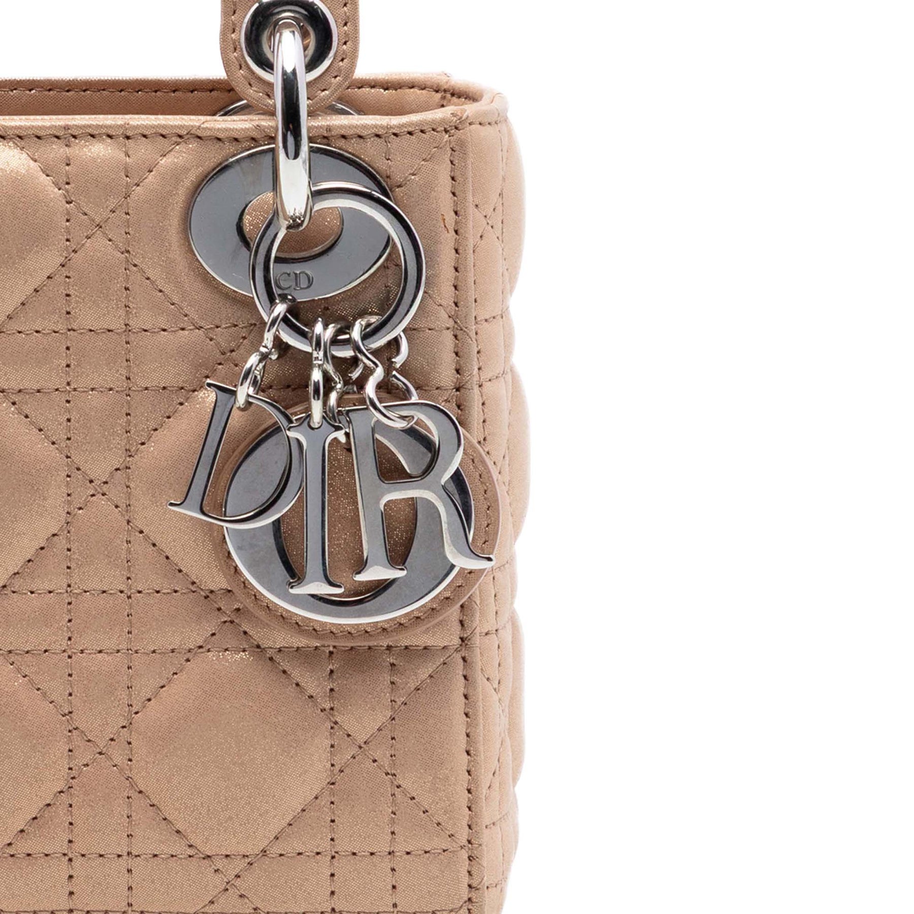 Dior Mini Iridescent Lambskin Cannage Lady Dior