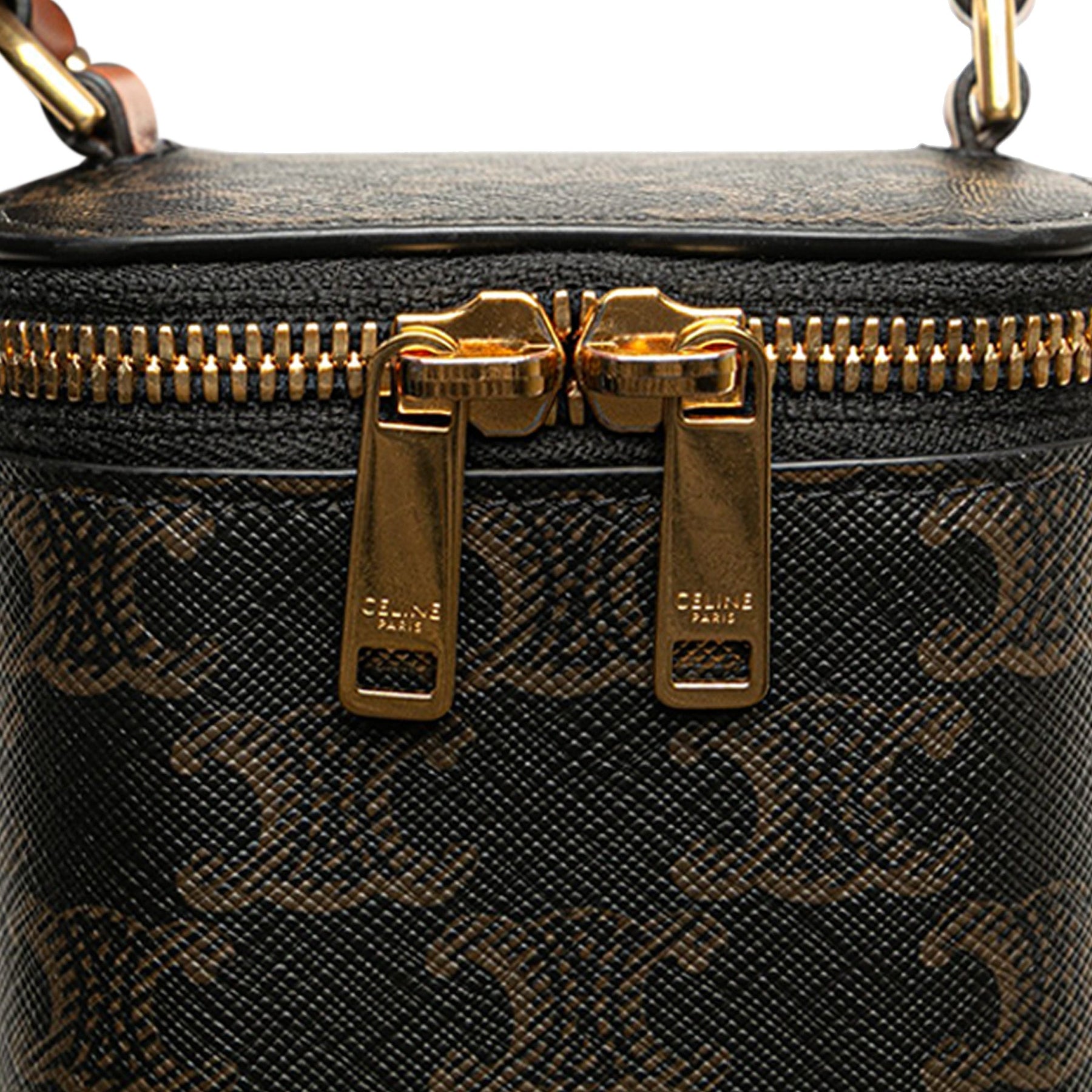 Celine Mini Triomphe Coated Canvas Vanity Case