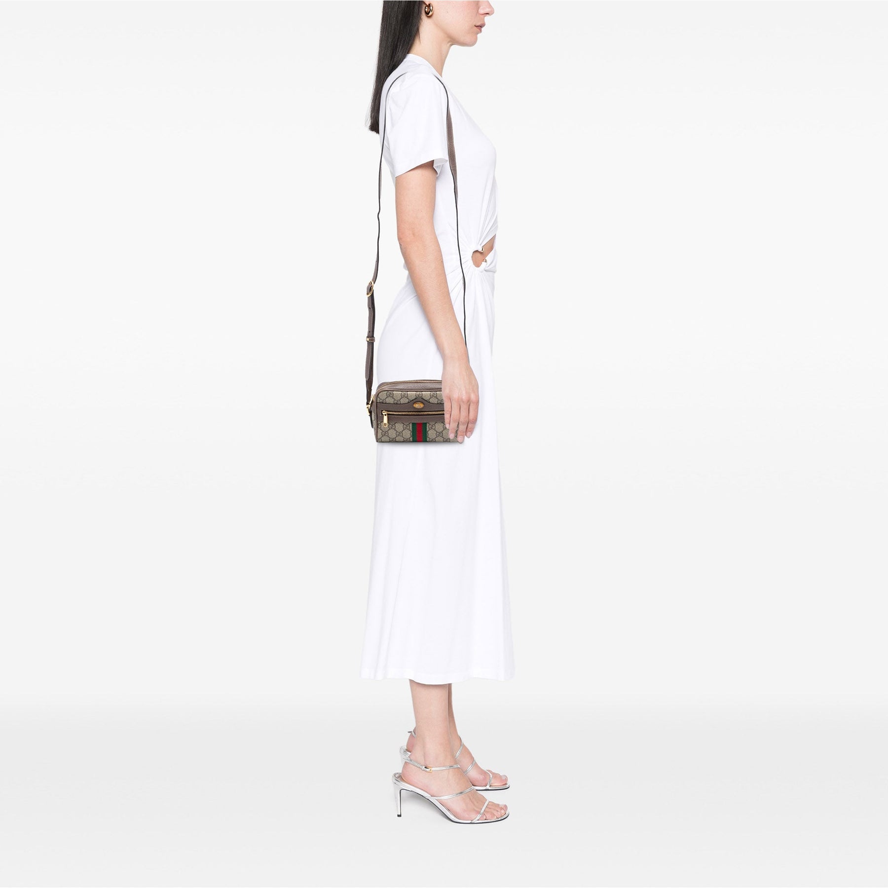 Gucci Mini GG Supreme Web Ophidia Crossbody