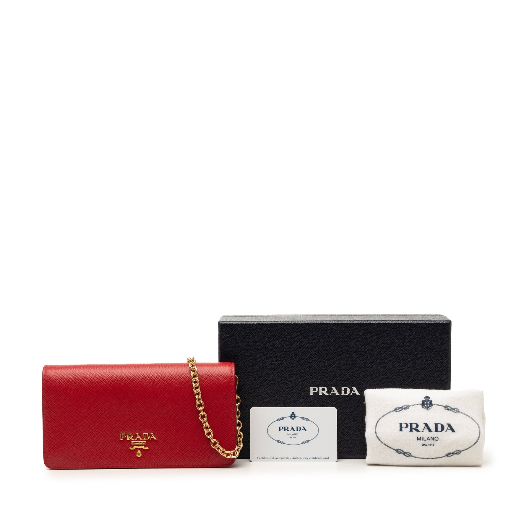 Prada Saffiano Wallet On Chain