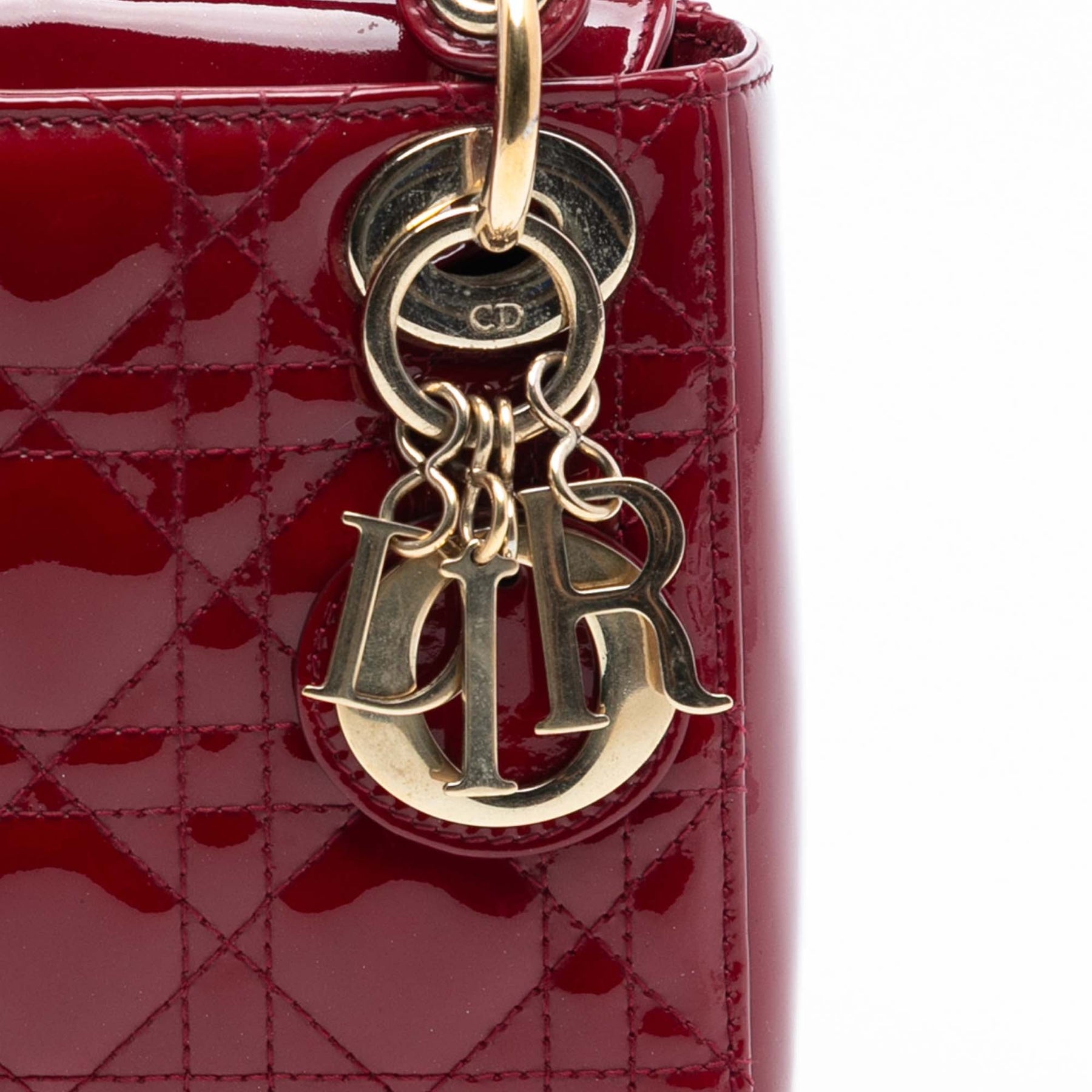 Dior Mini Patent Cannage Lady Dior