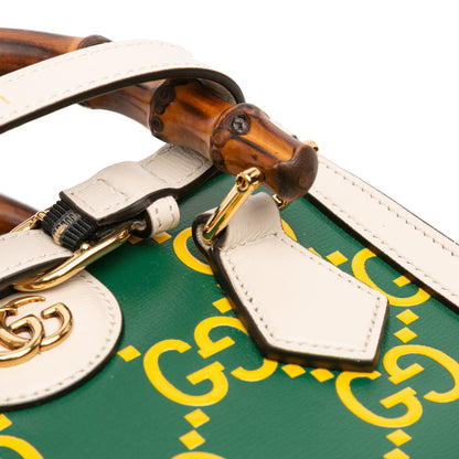 Gucci Mini Leather Bamboo GG Diana Satchel