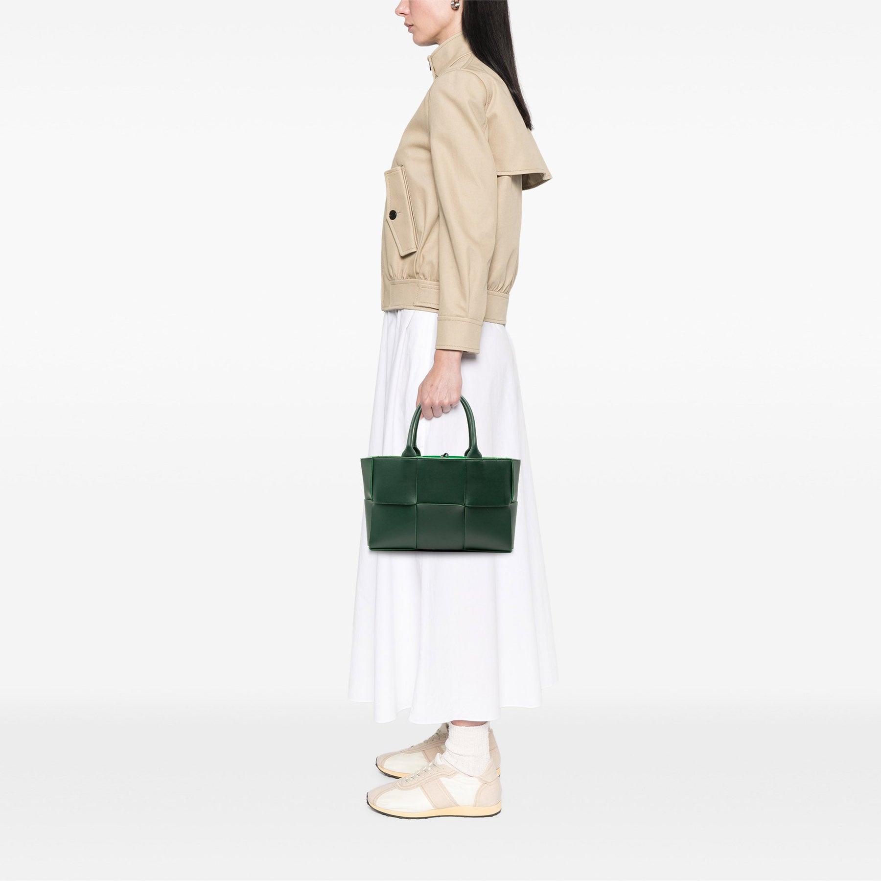 Bottega Veneta Small Nappa Maxi Intrecciato Arco Tote