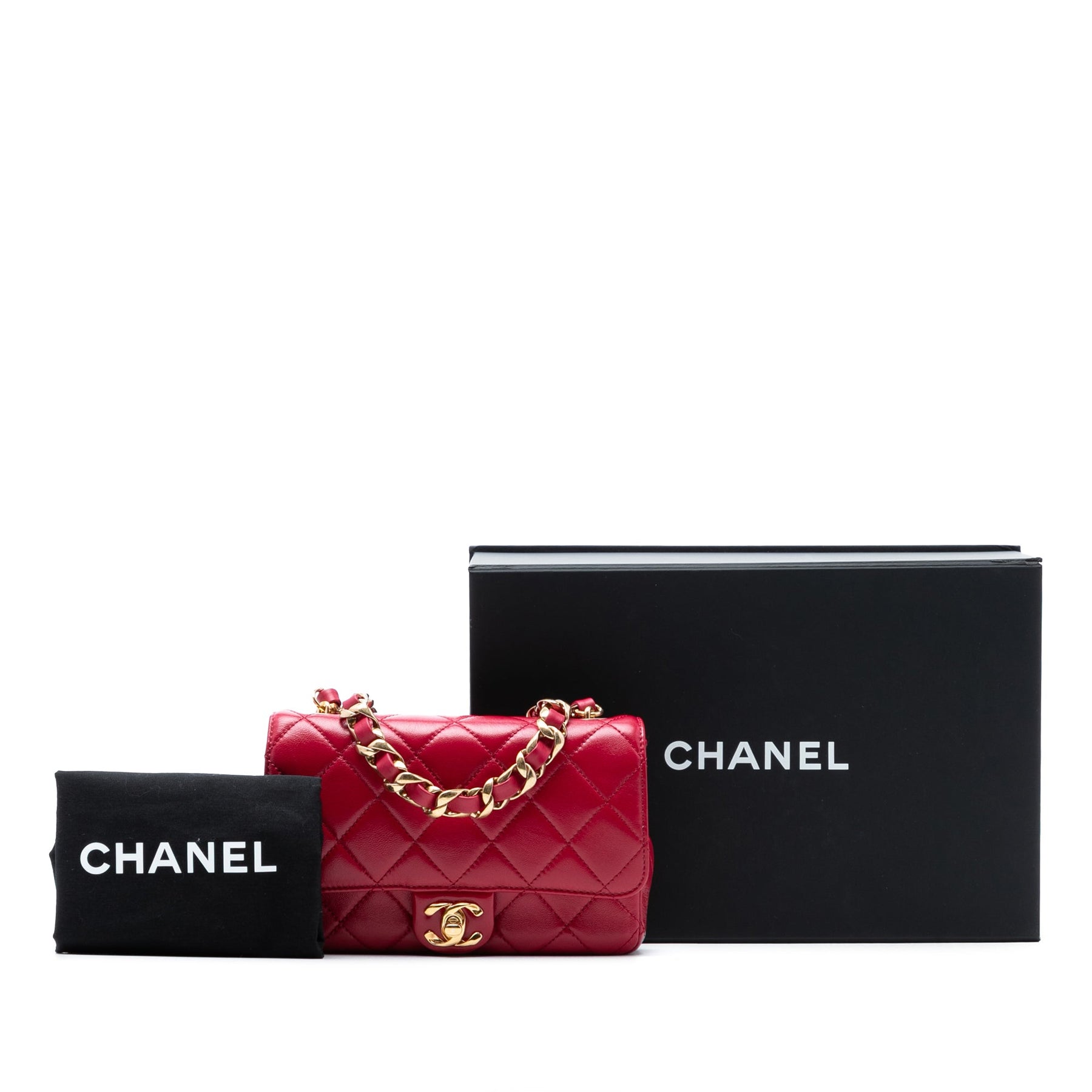 Chanel CC Quilted Lambskin Single Flap