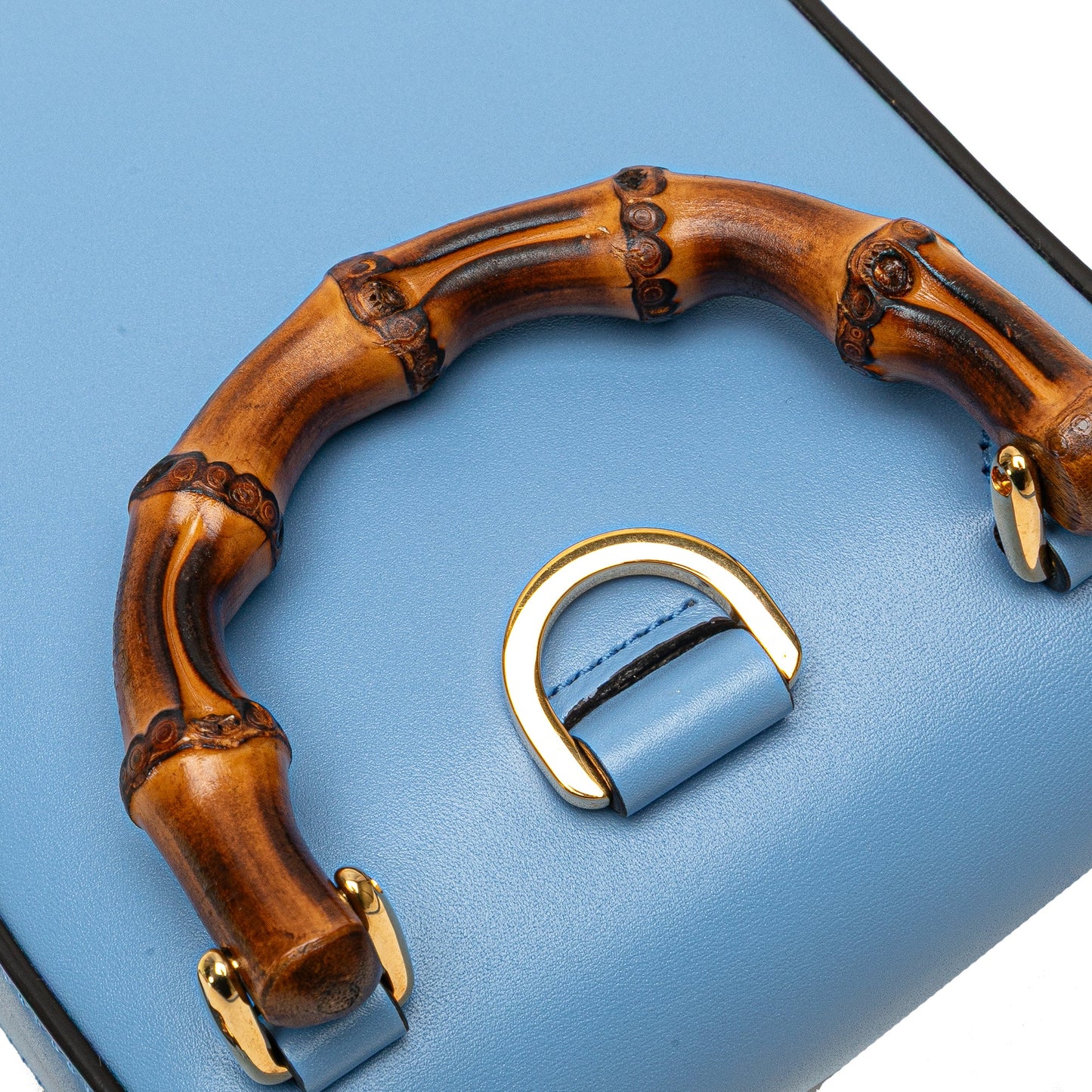 Gucci Mini Calfskin Bamboo Top Handle Bag