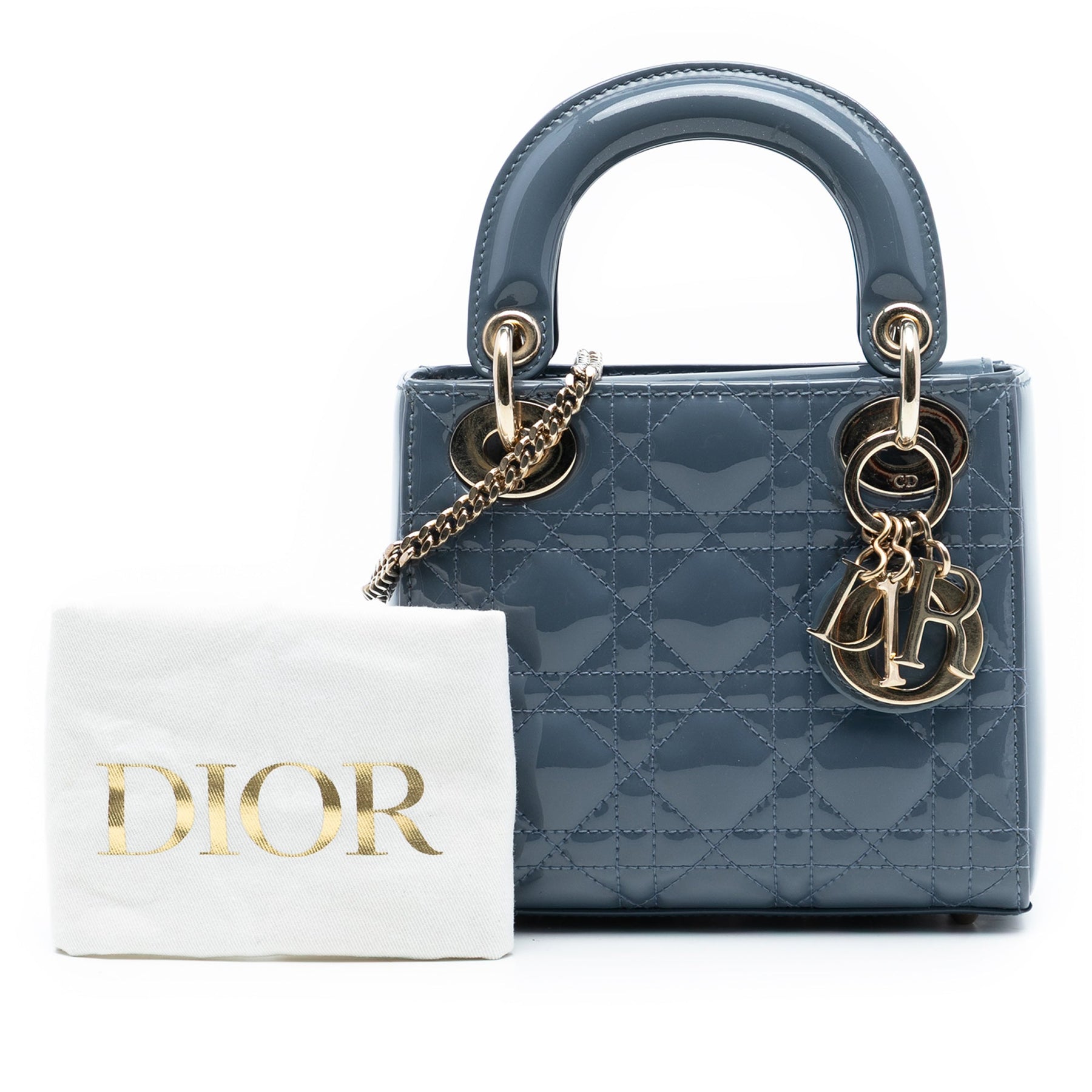 Dior Mini Patent Cannage Lady Dior