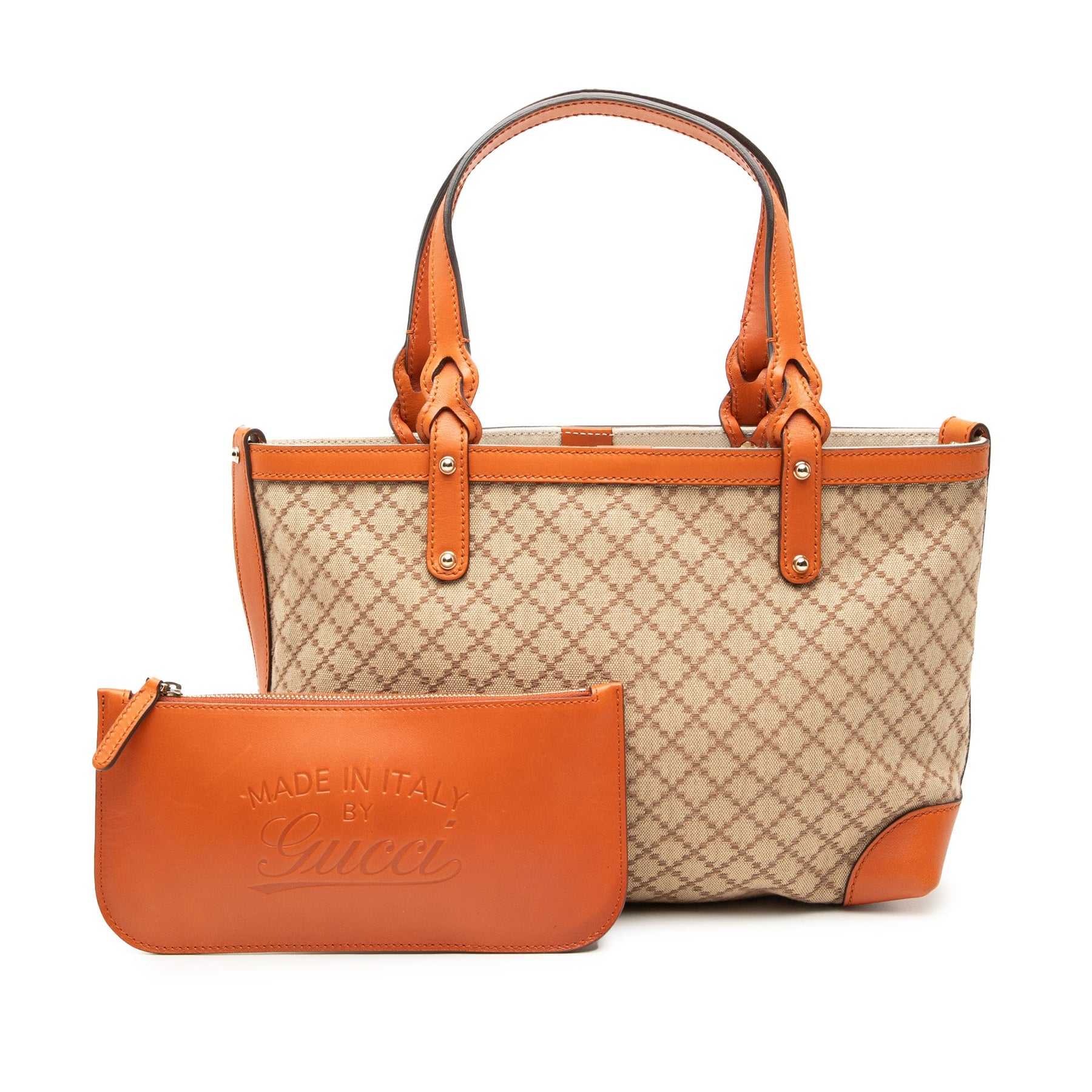 Gucci Small Diamante Canvas Craft Tote