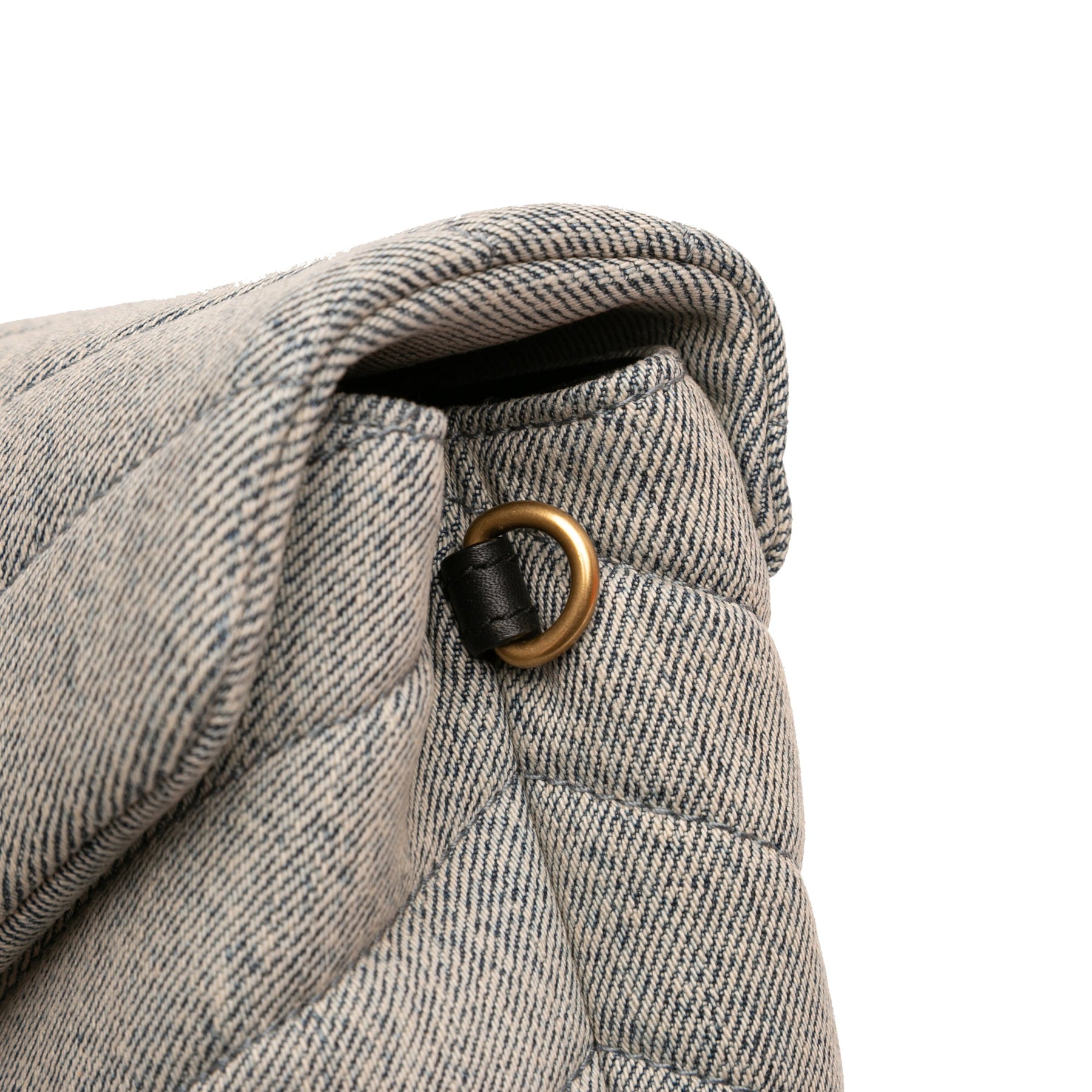 Saint Laurent Toy Matelasse Denim Monogram LouLou Crossbody